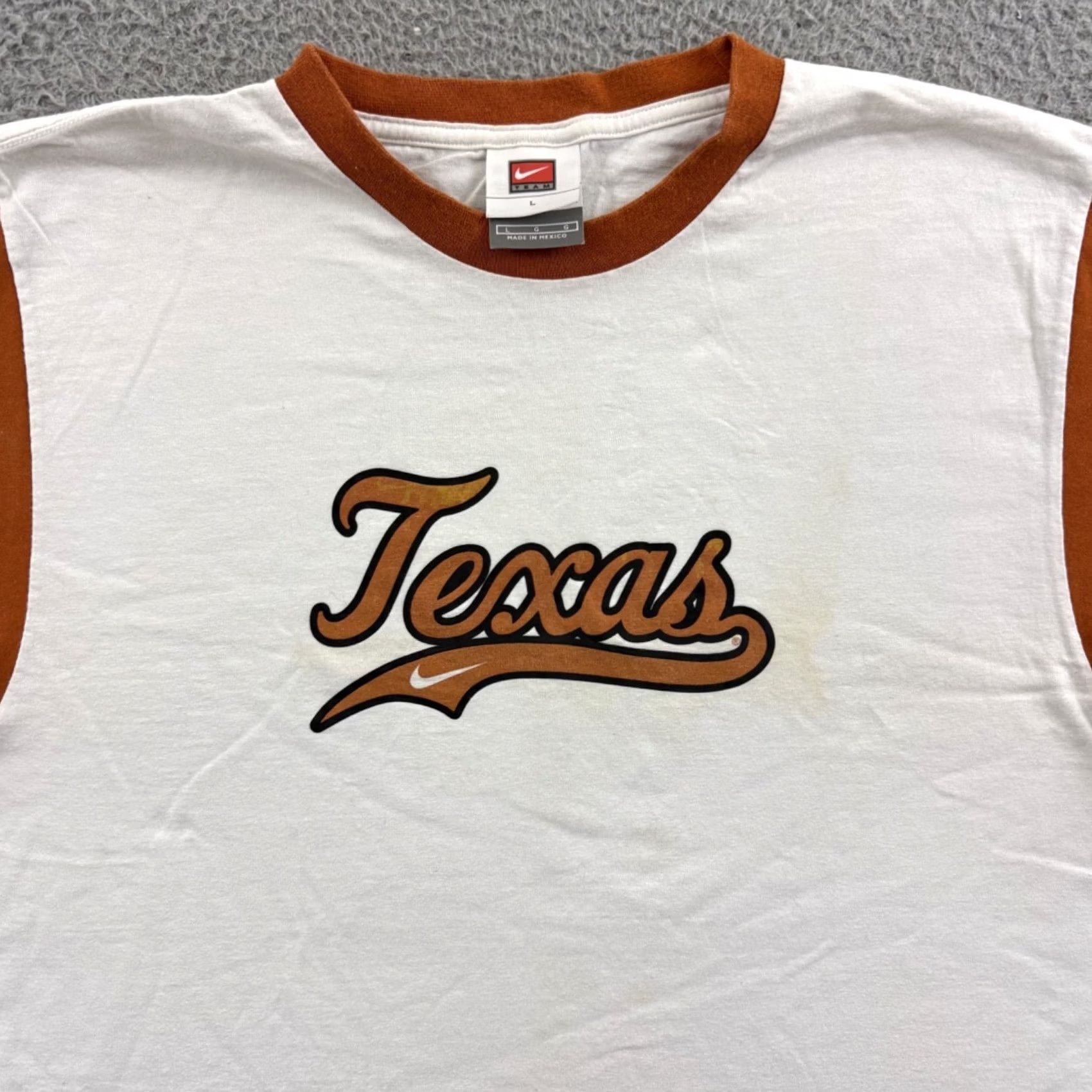 Nike VINTAGE Nike Texas Longhorns Shirt Mens Large Short Sleeve Nike Sport College Y2K Size US L / EU 52-54 / 3 - 3 Thumbnail