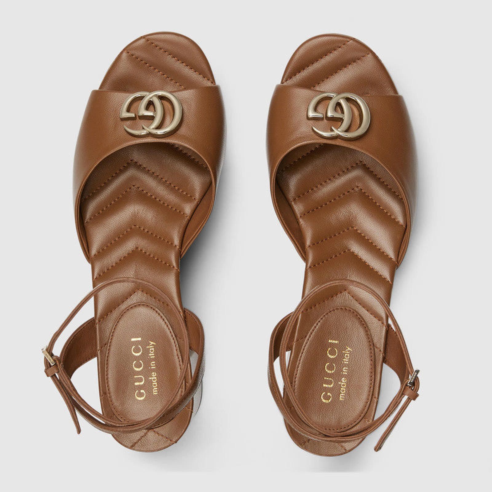 Gucci Gucci Double G Platform Sandals Size US 5 / IT 35 - 3 Thumbnail
