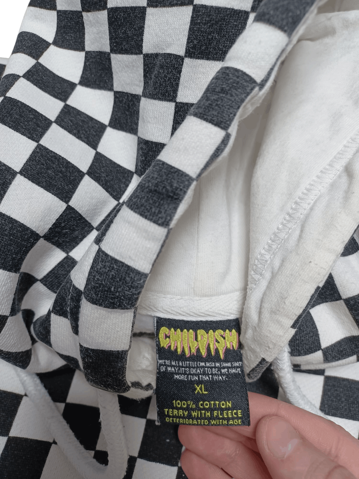 CHILDS CHILDISH FIRE EMBRIDERED LOGO AND PRINT HOODIE Size US XL / EU 56 / 4 - 5 Thumbnail
