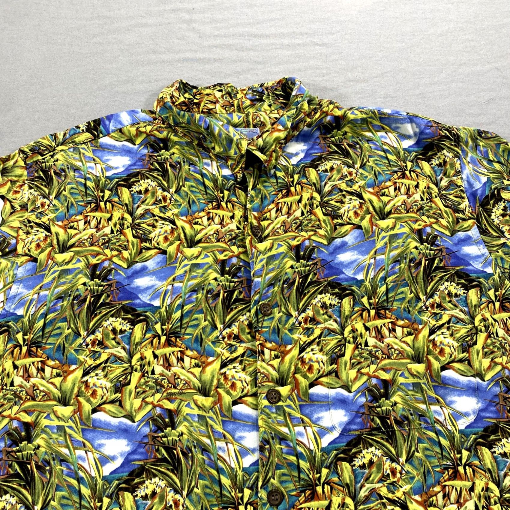 Reyn Spooner VINTAGE Reyn Spooner Shirt Mens Medium Green Floral Hawaiian Button Spun Rayon Size US M / EU 48-50 / 2 - 3 Thumbnail