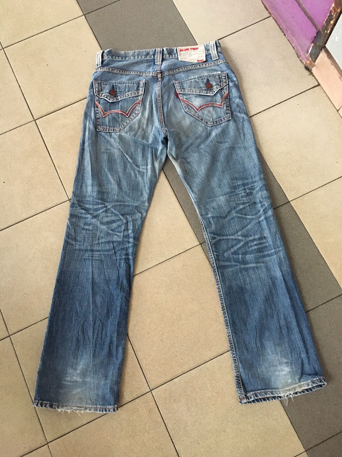 Edwin × Japanese Brand × Vintage Edwin blue trip 503 vintage Size US 34 / EU 50 - 10 Thumbnail