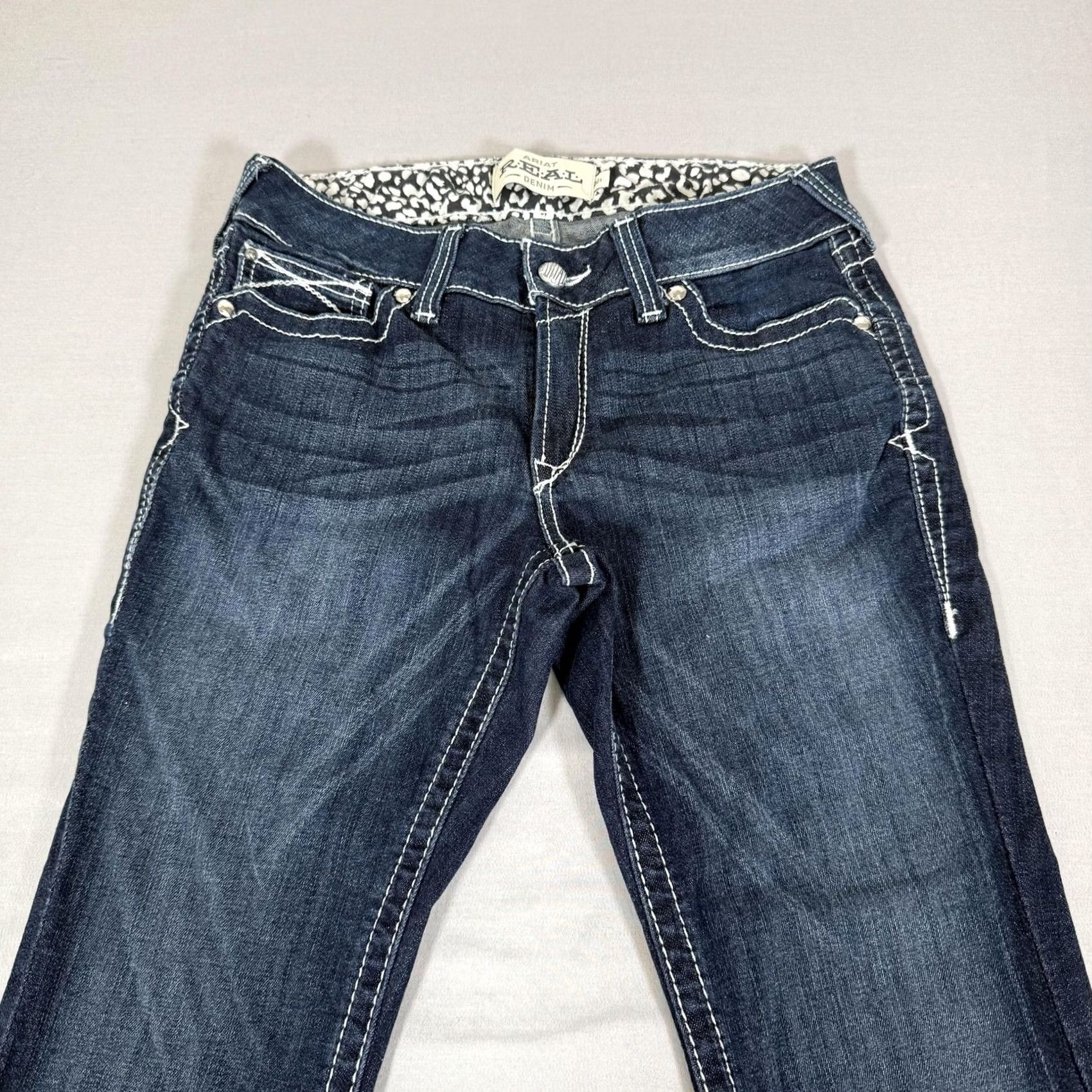 Ariat Ariat Jeans Womens 30 Blue Low Rise Bootcut Stretch Denim Pants Western Cowgirl Size 30" / US 8 / IT 44 - 2 Thumbnail