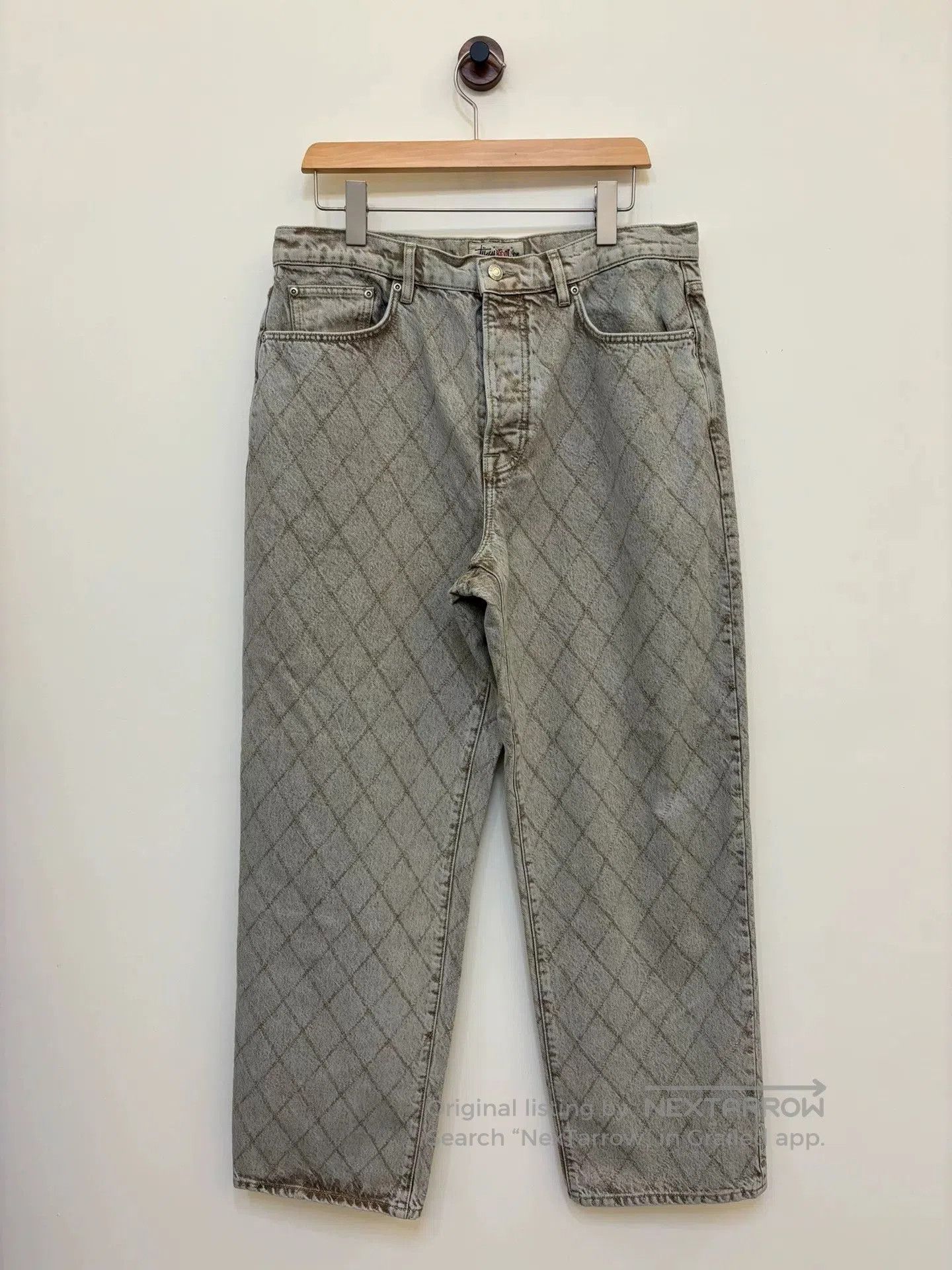 Stussy Diamond Embroidered Jeans.