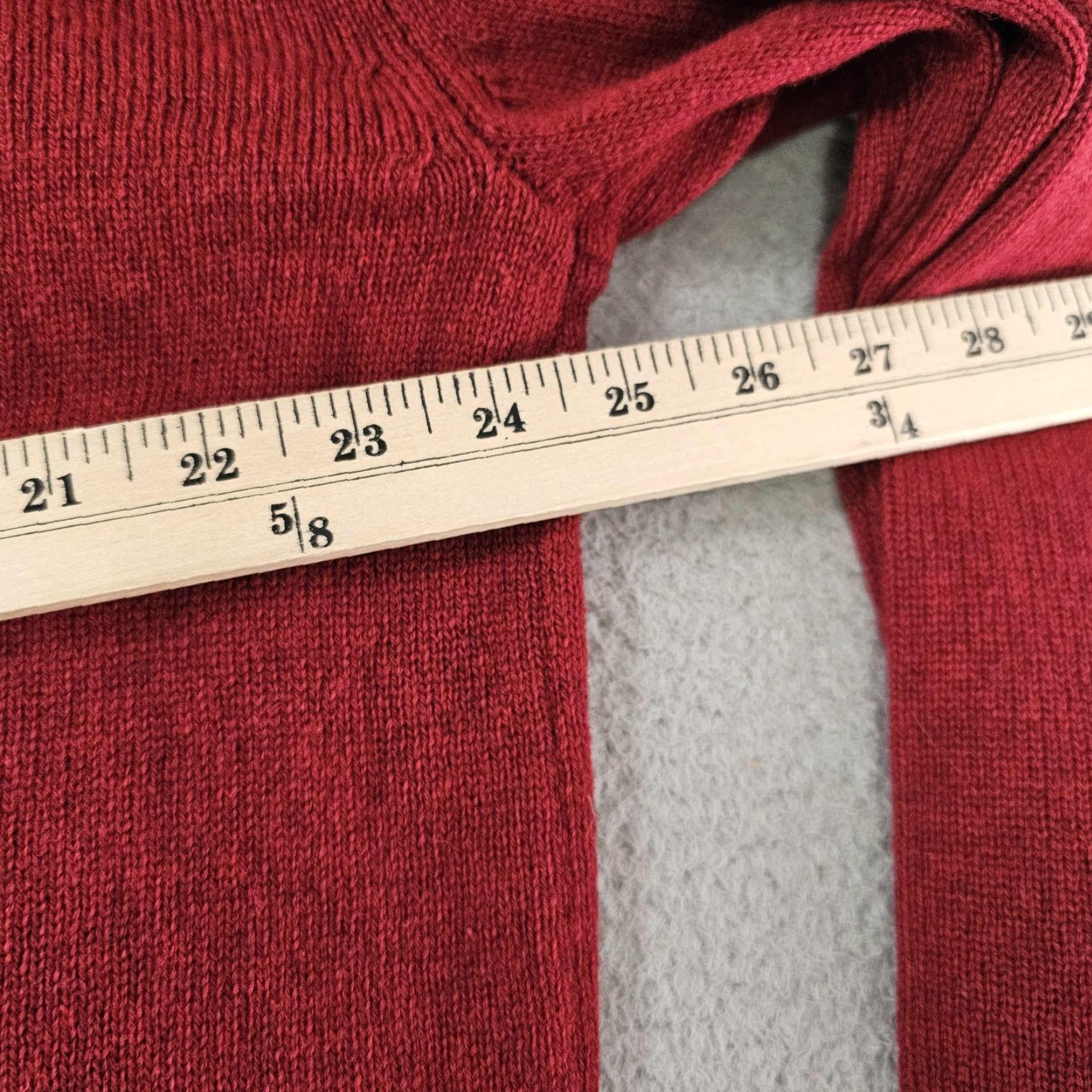 Joseph Abboud Joseph Abboud Sweater Mens 2XL Burgundy Shawl Collar Cable Knit Button Cardigan Mens Knitted Knit Solid Ribbed Cuff Hem Wool Acrylic 70/30 Size US XXL / EU 58 / 5 - 7 Thumbnail