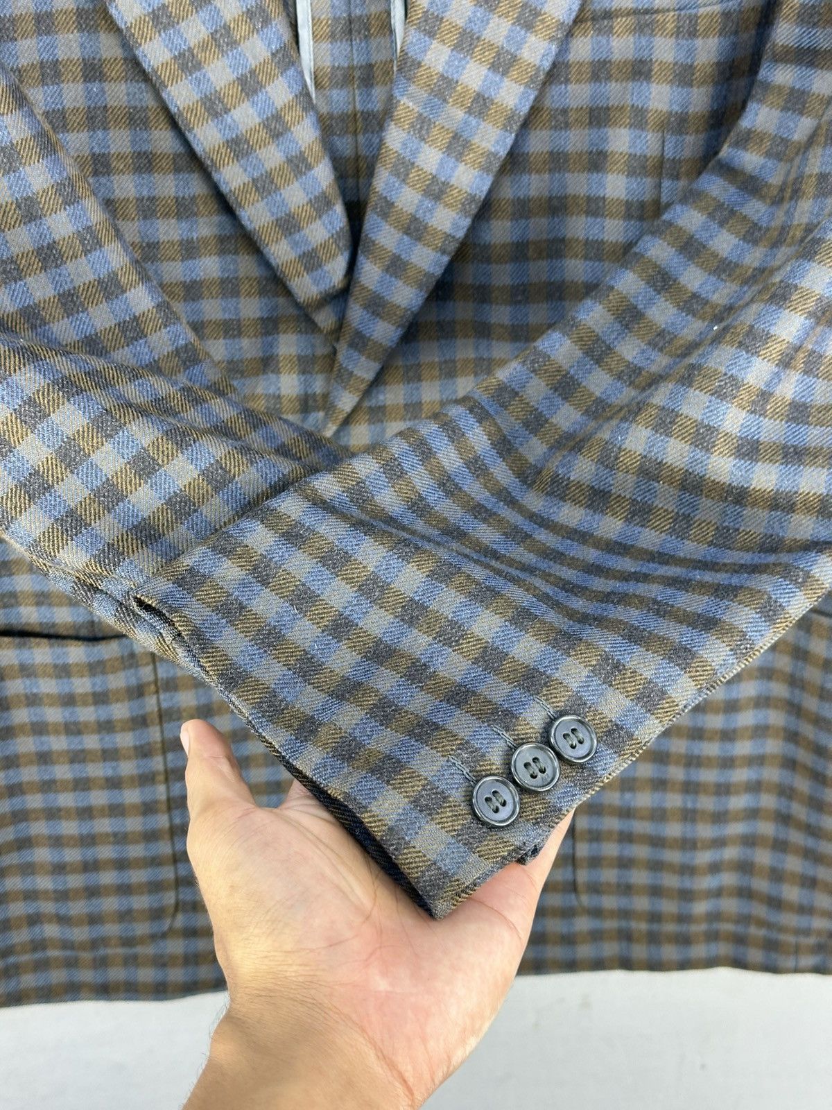 Nina Ricci Vintage Nina Ricci Paris Checkered Coat Jacket Size M / US 6-8 / IT 42-44 - 11 Thumbnail