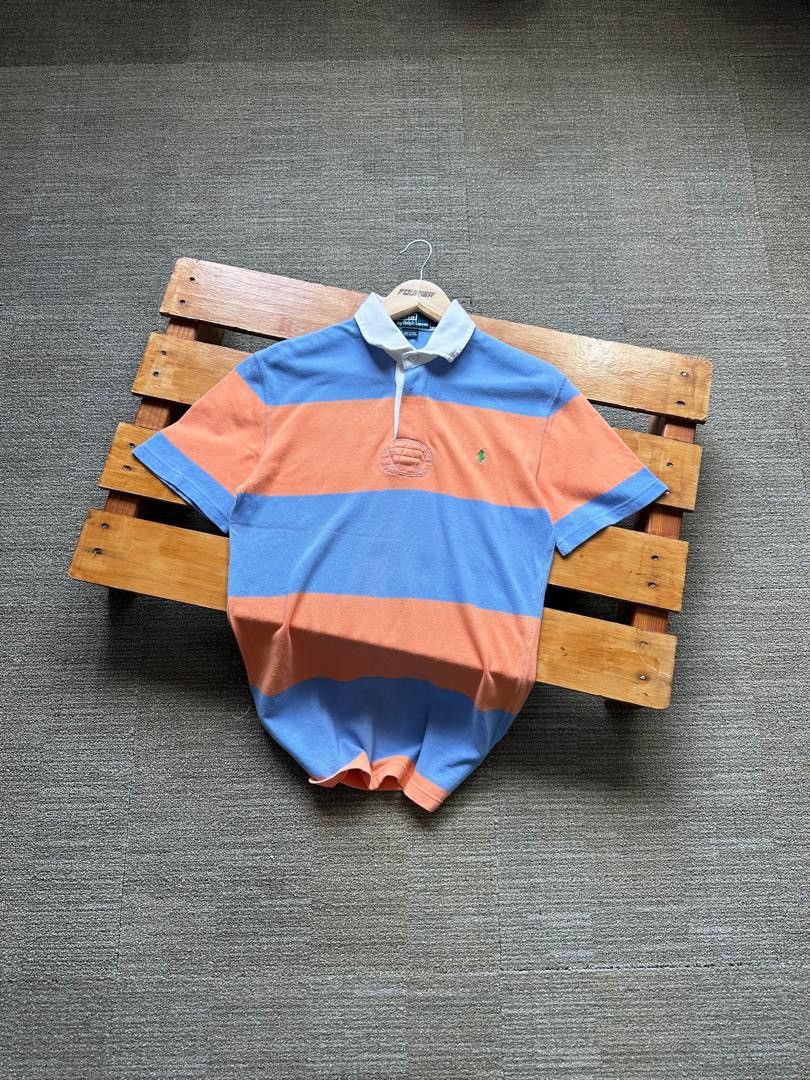 Polo Ralph Lauren VINTAGE POLO RALPH LAUREN STRIPE COLLAR Size US S / EU 44-46 / 1 - 1 Thumbnail
