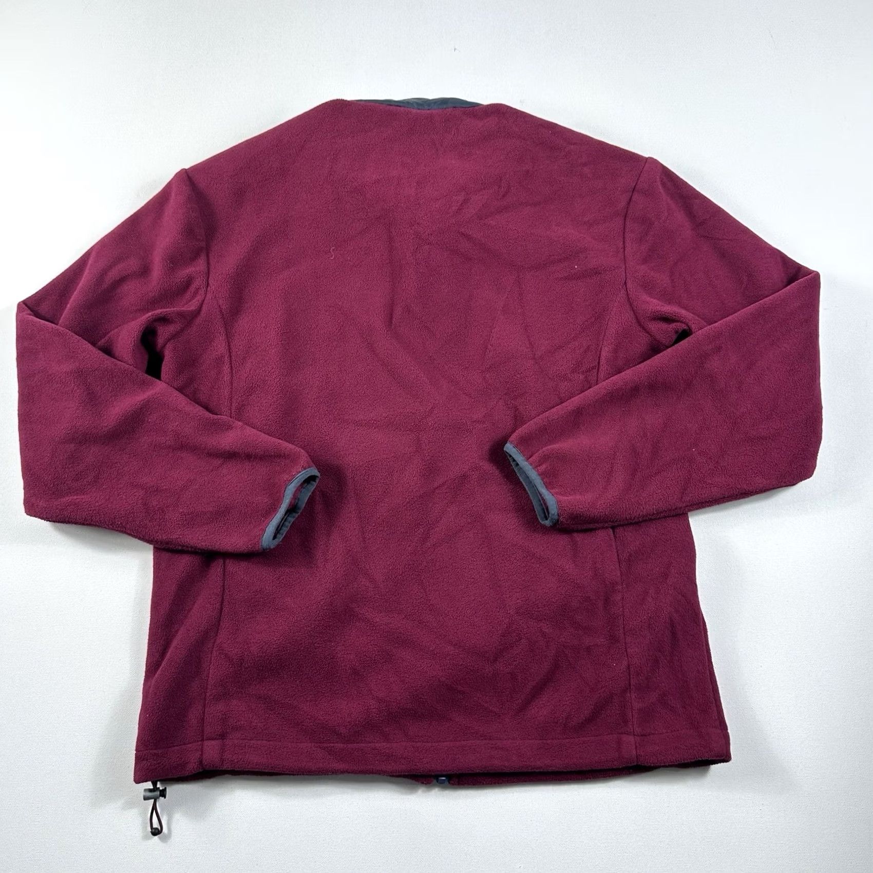 New Balance New Balance Full Zip Fleece Jacket Maroon Gray Mens M Multicolor Running & Jogging Jacket Zip Size US M / EU 48-50 / 2 - 2 Thumbnail