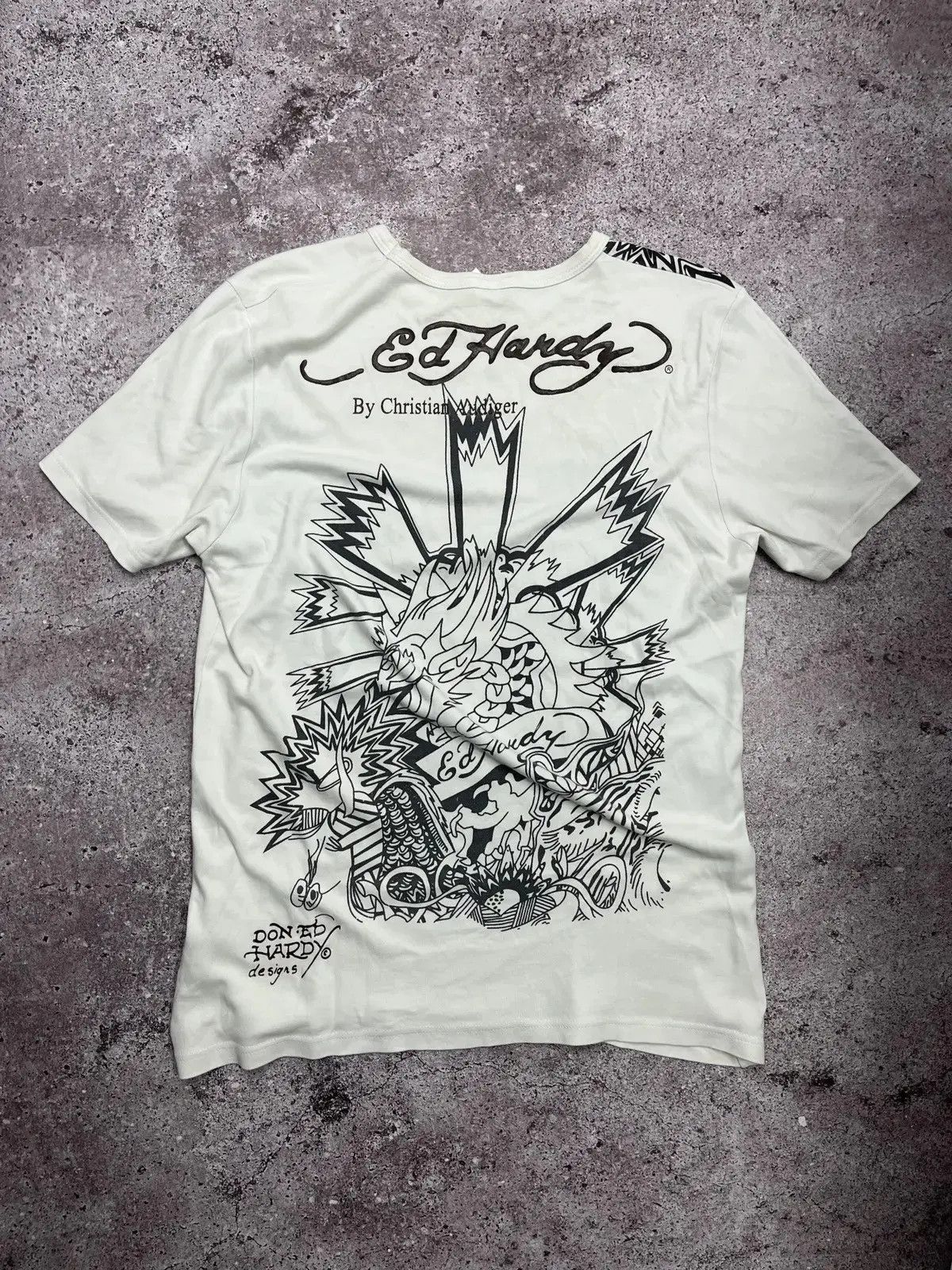 Ed Hardy Ed Hardy by Christian Audigier Vintage T Shirt Size US M / EU 48-50 / 2 - 2 Thumbnail