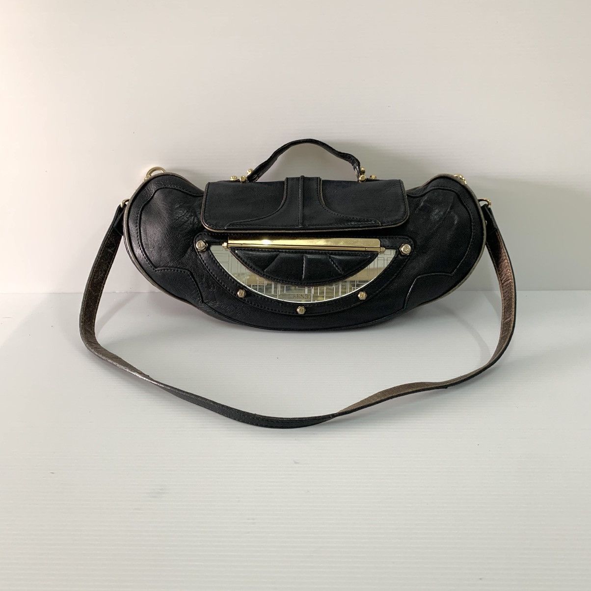Fendi Fendi Mini Mirror Vanity Leather Small Bag Size ONE SIZE - 1 Thumbnail