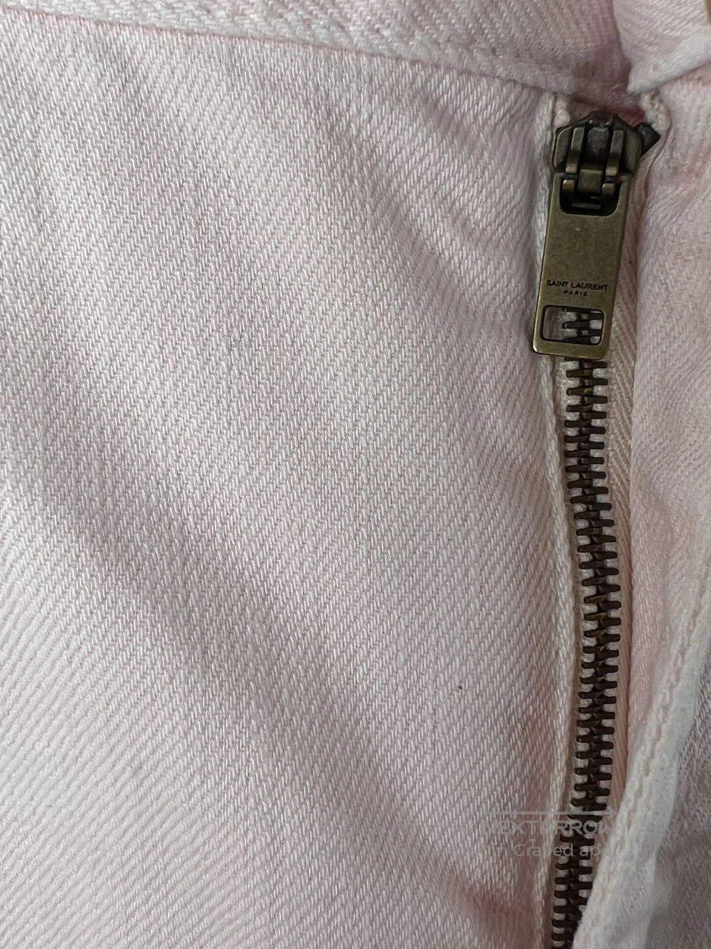 Yves Saint Laurent YSL Men's Light Pink Denim Pants D02. Size US 31 - 3 Thumbnail