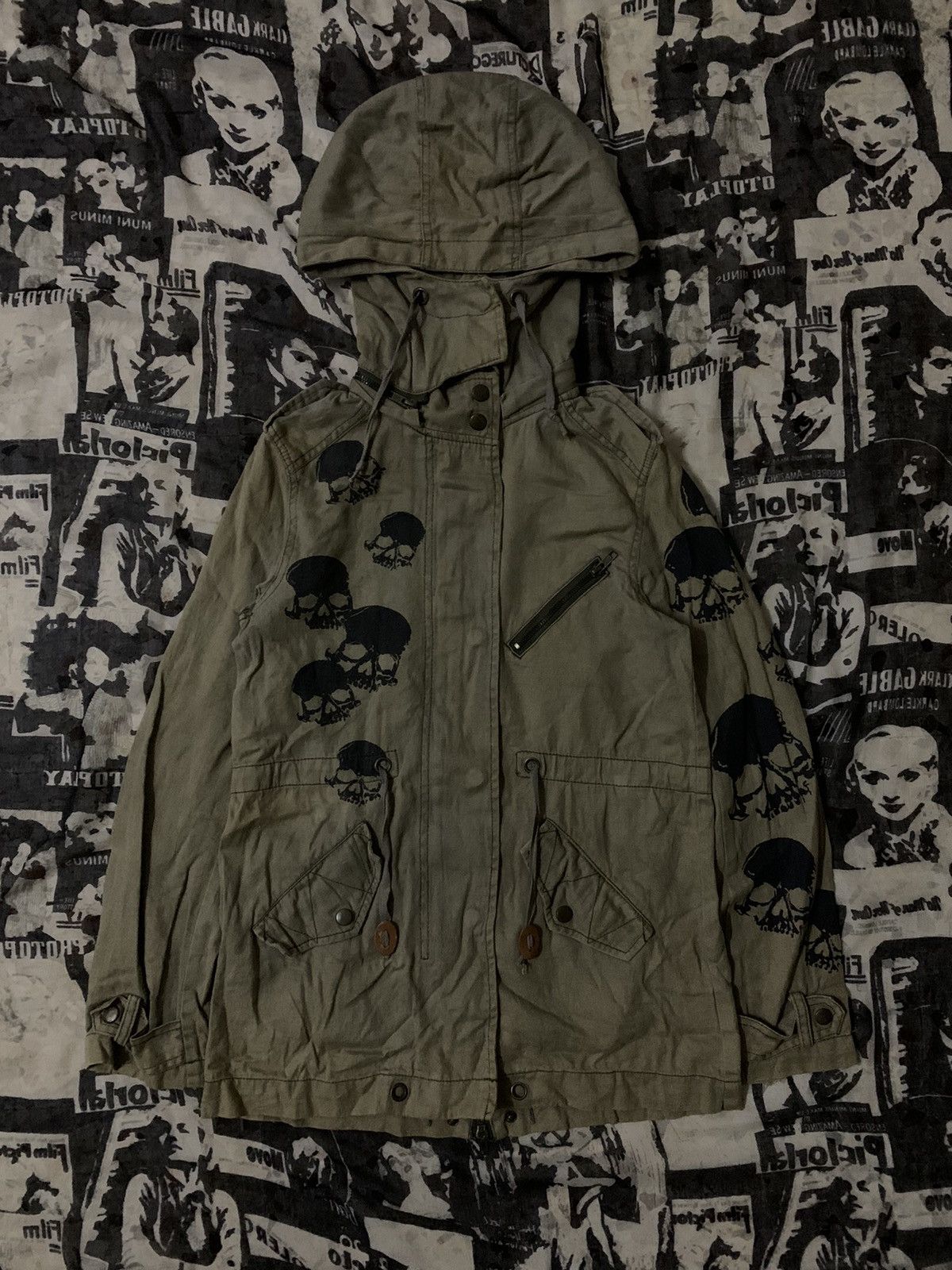 Le Grande Bleu (L.G.B.) Avant Garde Gled News Military Gorpcore Hoodie Jacket Size S / US 4 / IT 40 - 1 Thumbnail