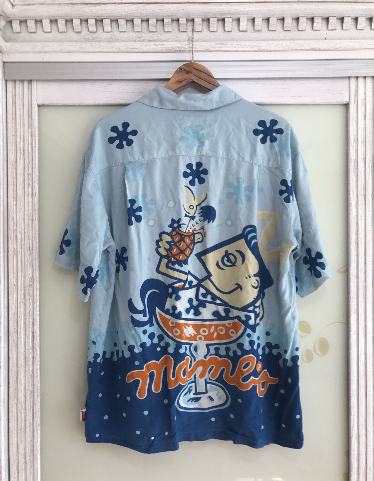 Mambo × Vintage Very Rare Mambo Loud Hawaiian Blue Shirt Vintage Size US M / EU 48-50 / 2 - 1 Thumbnail
