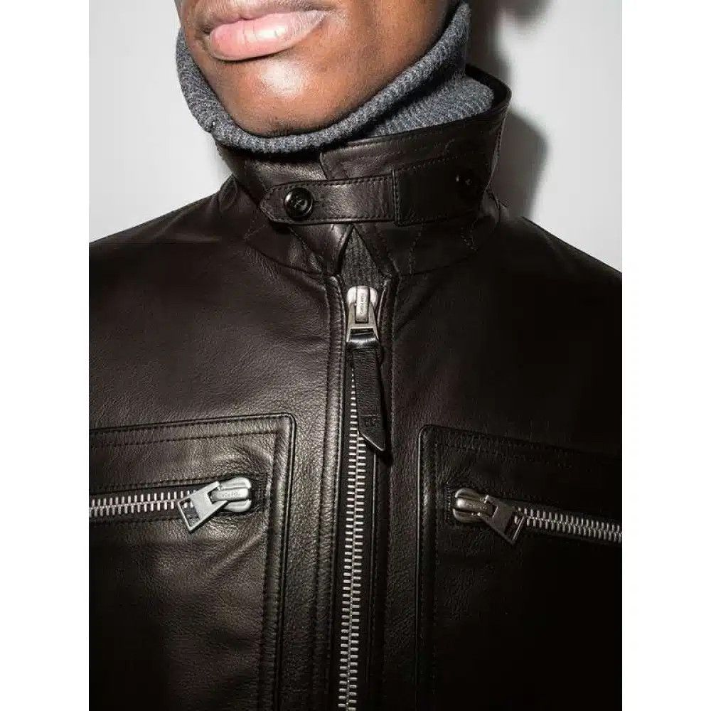 Tom Ford o1loc1c0226 TFL855 Lamp Leather Jacket in Brown Size US M / EU 48-50 / 2 - 4 Thumbnail