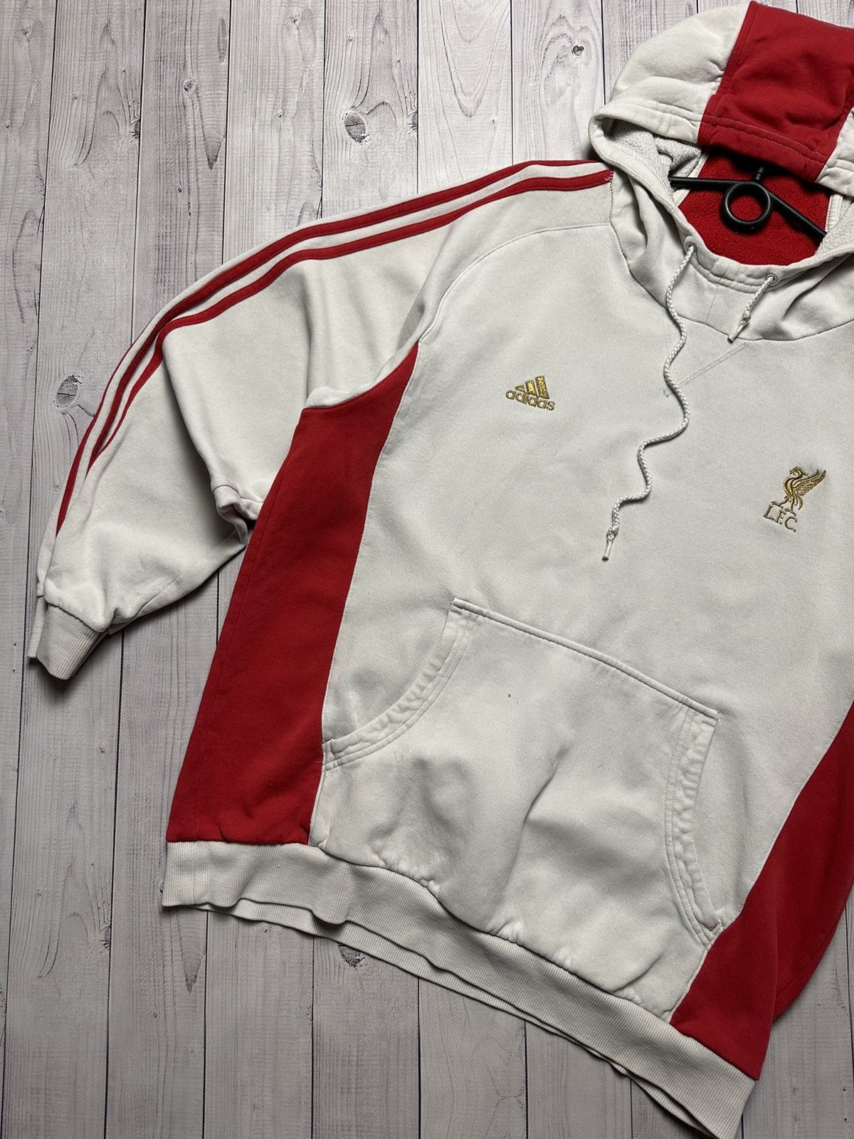 Adidas × Vintage Vintage Liverpool adidas soccer hoodie size L Size US L / EU 52-54 / 3 - 2 Thumbnail