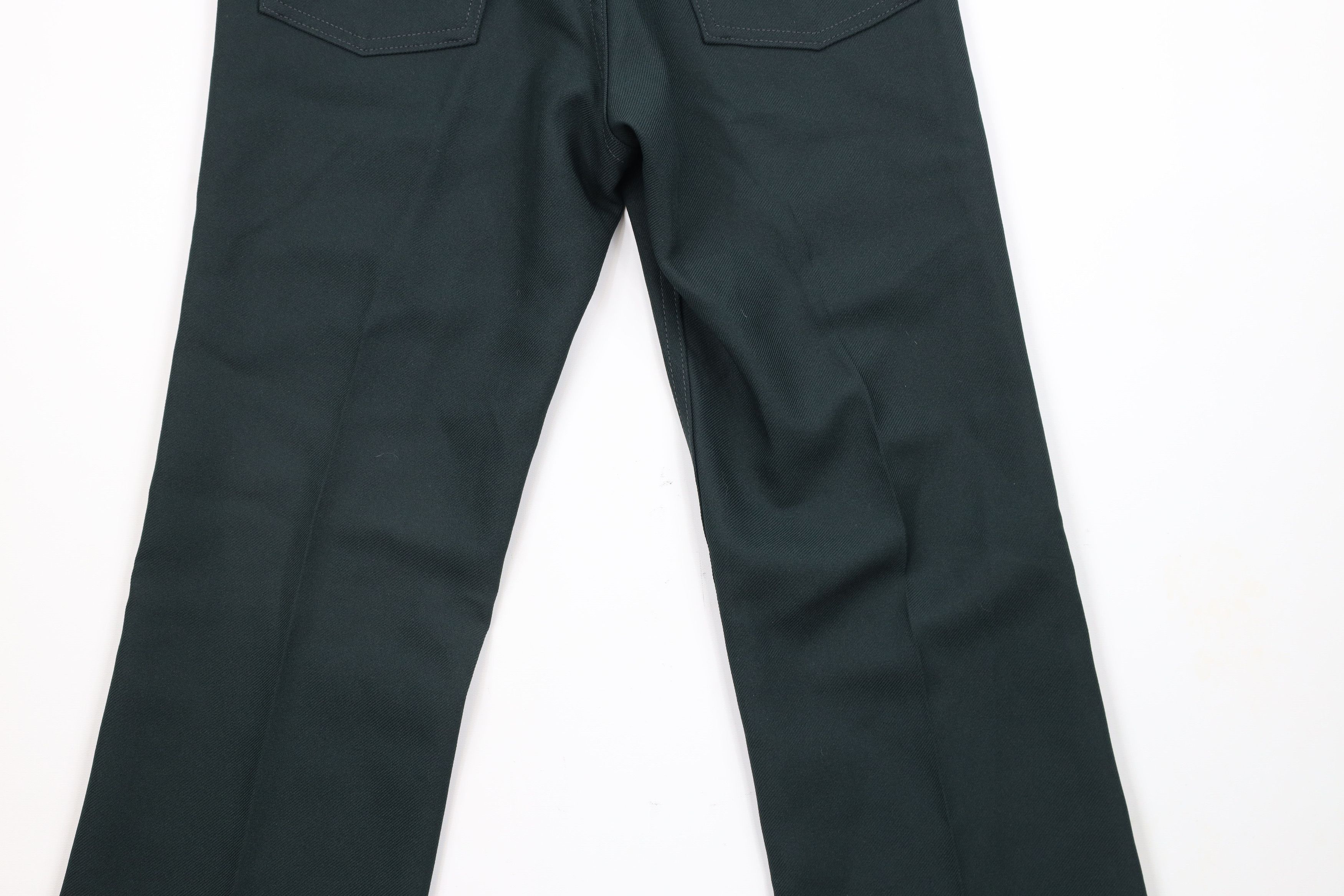 Vintage × Wrangler Vintage 90s Wrangler Wide Leg Bootcut Pants Green Polyester Size US 31 - 10 Thumbnail