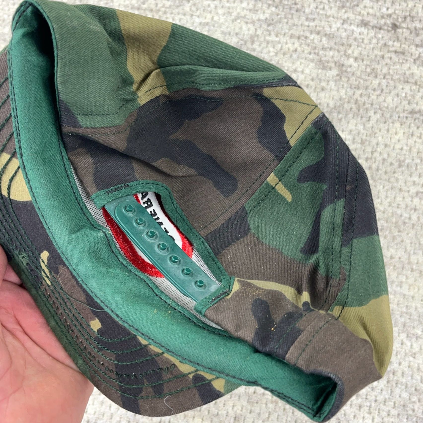 Vintage VINTAGE General Tires Hat Cap Made In USA 80s Green Army Camo Military Snapback Size ONE SIZE - 5 Thumbnail