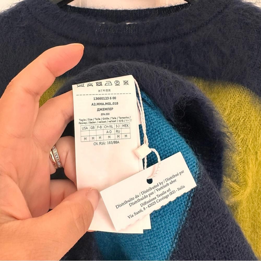 Designer Made In Italy Max Mara Label-cut Mohair Stripped Sweater M Size M / US 6-8 / IT 42-44 - 12 Thumbnail