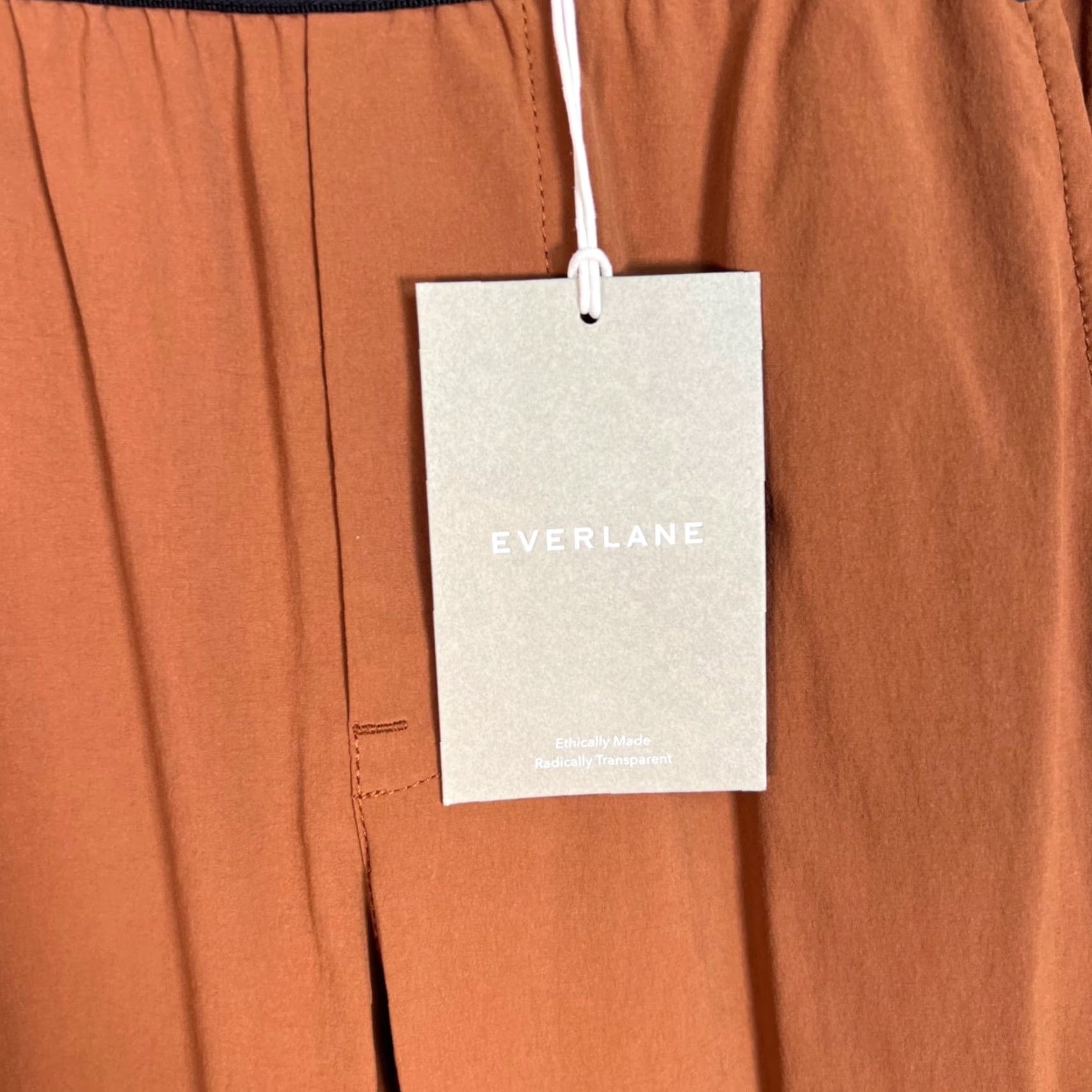 Everlane Everlane Womens Pant Jogger 26 x 27 Recycled Nylon Blend Brown E2 Regular Inseam 27 Tapered Front High Rise Sportswear Size 26" / US 2 / IT 38 - 5 Thumbnail