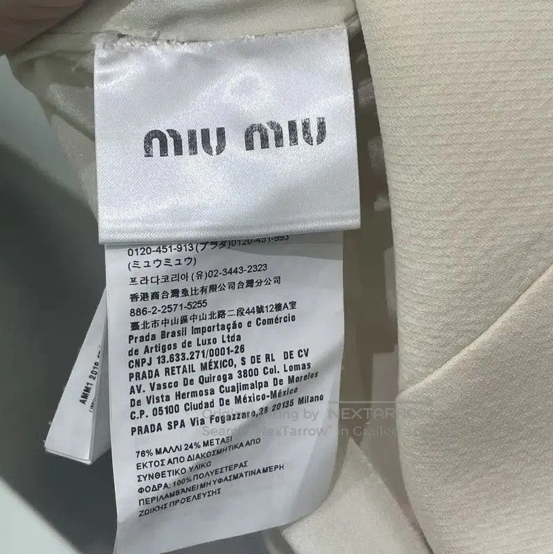 Miu Miu Miu Miu Beige Wool Women's Dress Size S . Size S / US 4 / IT 40 - 5 Thumbnail