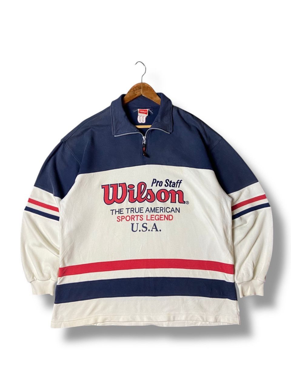 Vintage WILSON 1914 Half-Zip Pullover Sweater (121)