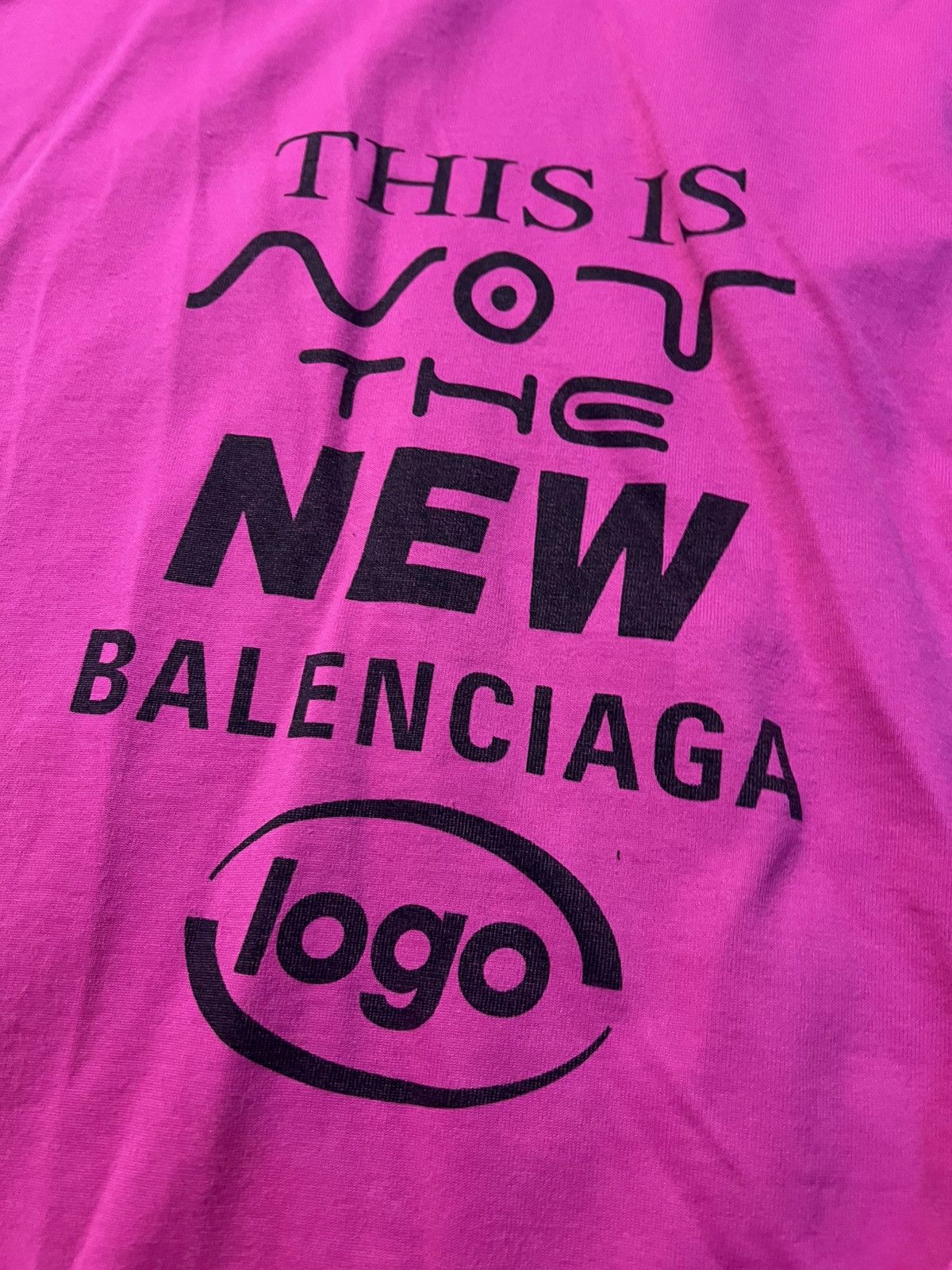 Balenciaga This is Not The New Balenciaga Logo oversized Hooded Shirt Size US S / EU 44-46 / 1 - 3 Thumbnail