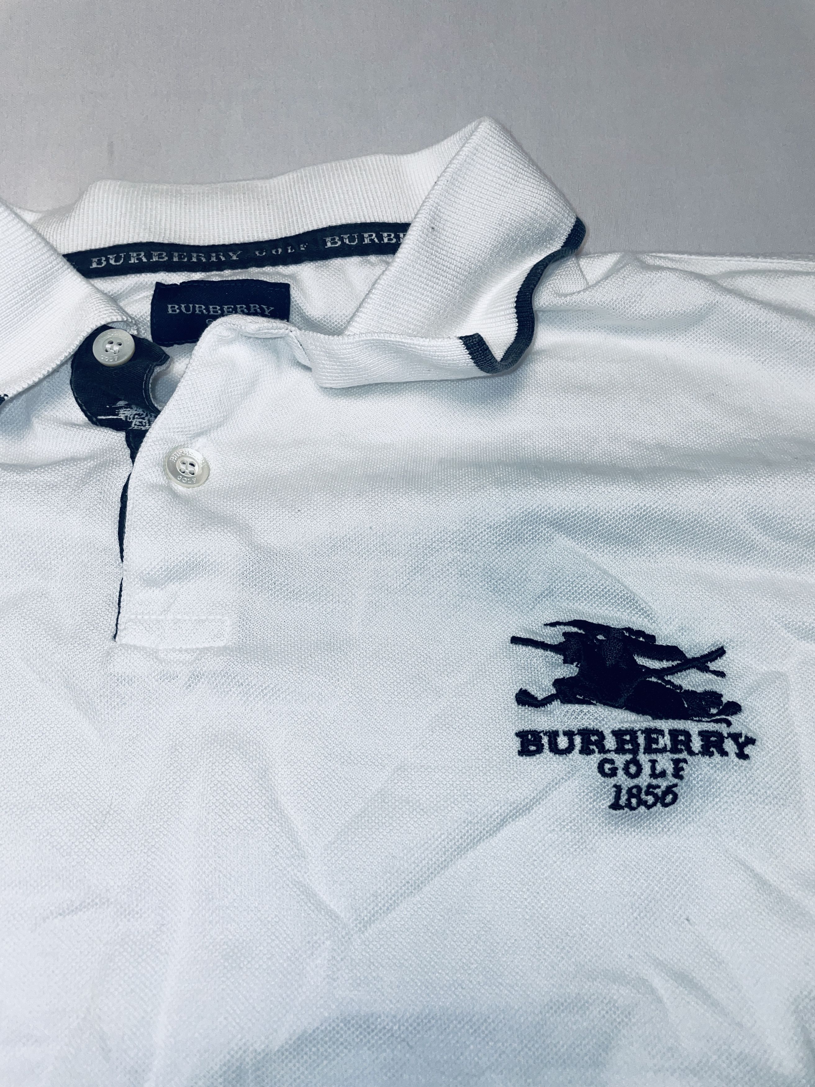Burberry 👕 29,90 € – Burberry Golf Polo Shirt Weiß Gr. S Size US S / EU 44-46 / 1 - 2 Thumbnail