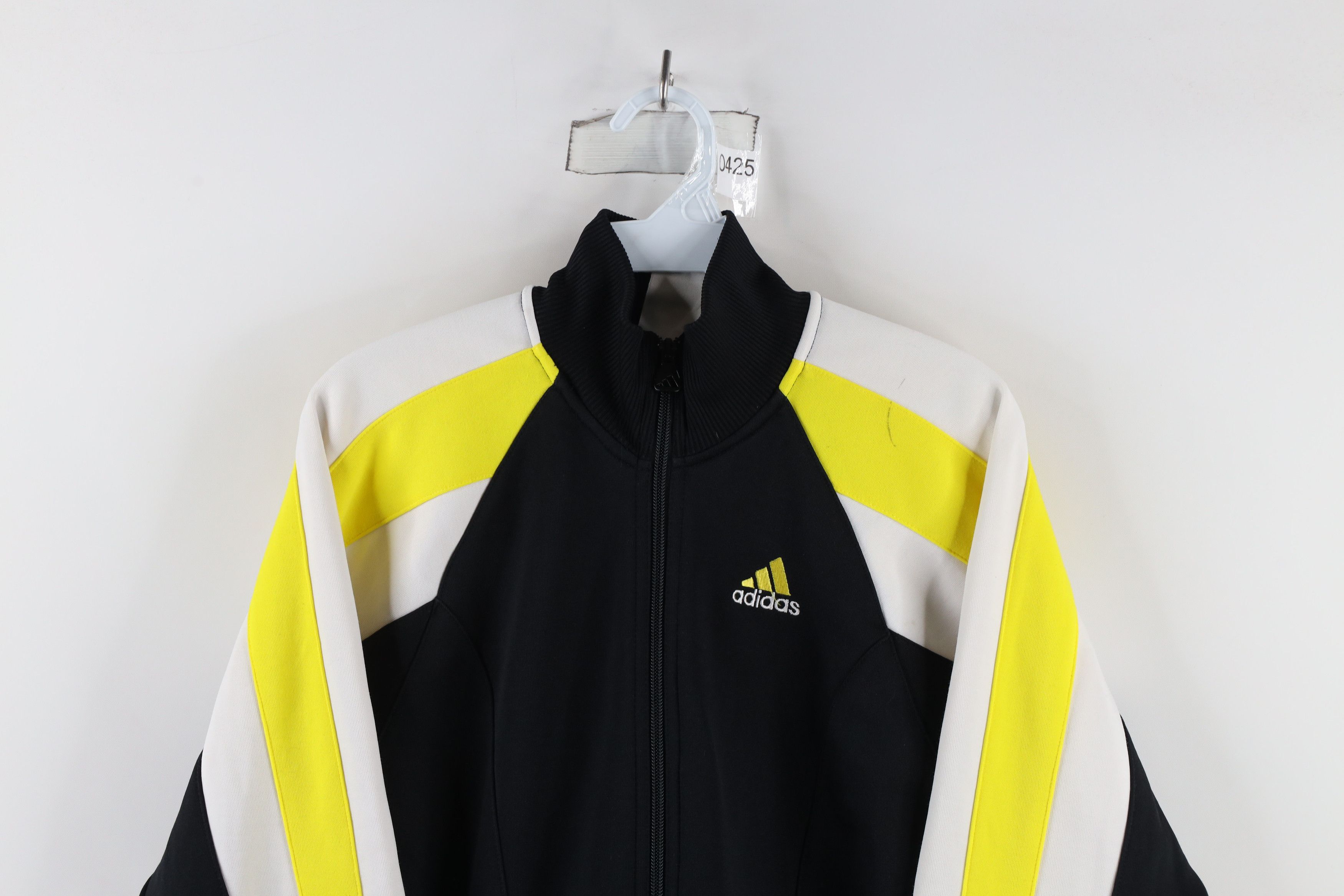 Adidas × Vintage Vintage 90s Adidas Spell Out Warm Up Track Jacket Black Size S / US 4 / IT 40 - 2 Thumbnail