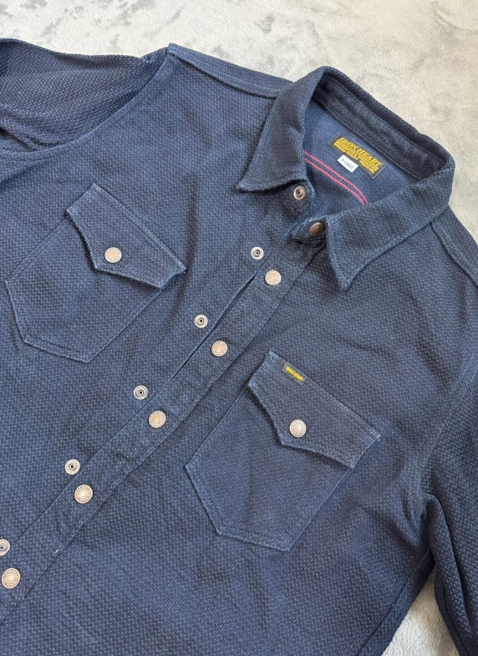 Iron Heart Iron Heart sizeXL laminated indigo denim shirtSulphu Size US XL / EU 56 / 4 - 3 Thumbnail