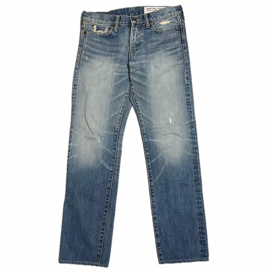 Kapital KAPITAL 5P MONKEY CISCO Distressed Denim Pants Size 30 Size US 30 / EU 46 - 1 Thumbnail