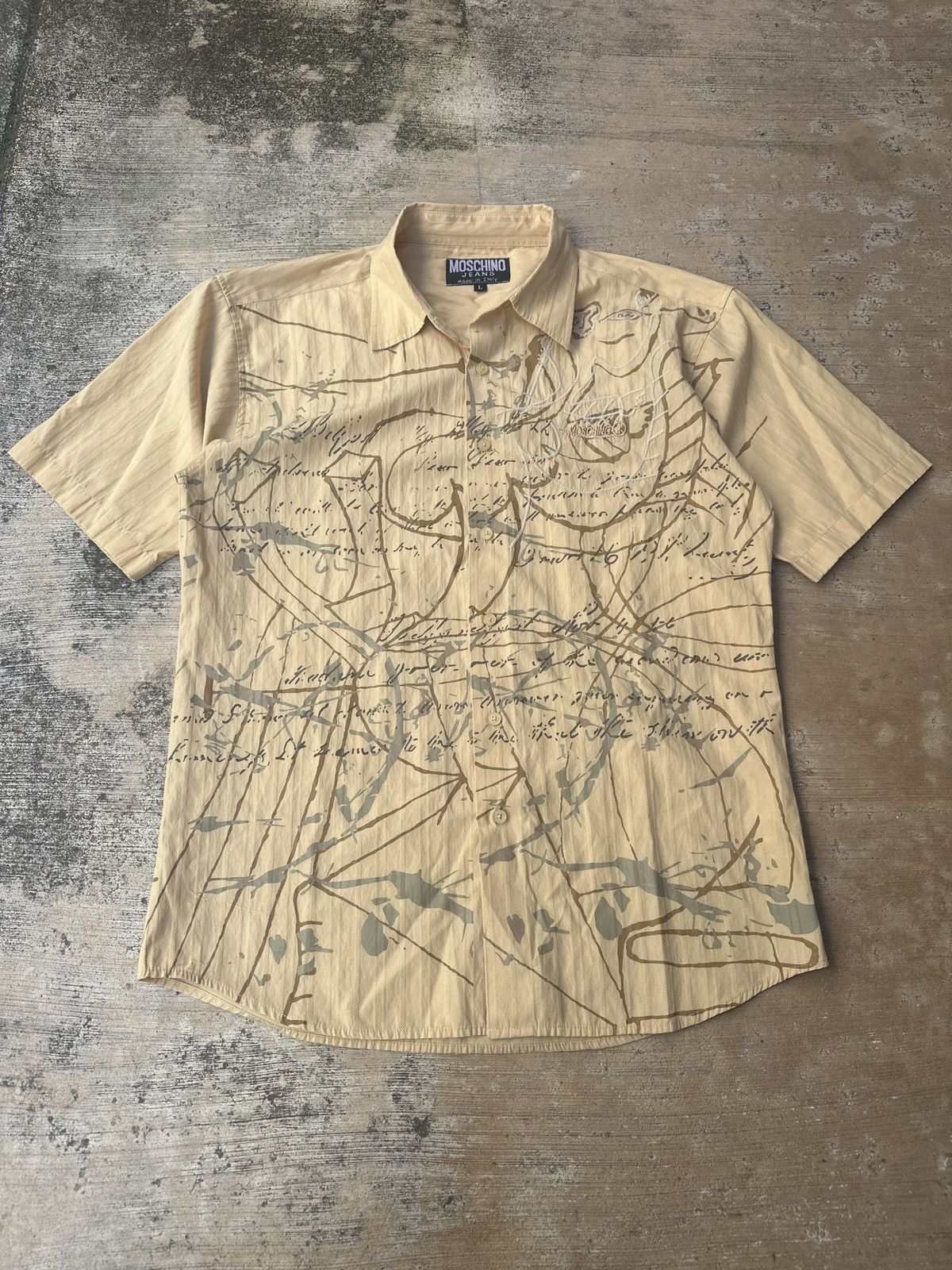 Affliction × Moschino × Tapout Y2k 2000s grunge tribal aop affliction tapout moschino tee Size US L / EU 52-54 / 3 - 1 Thumbnail