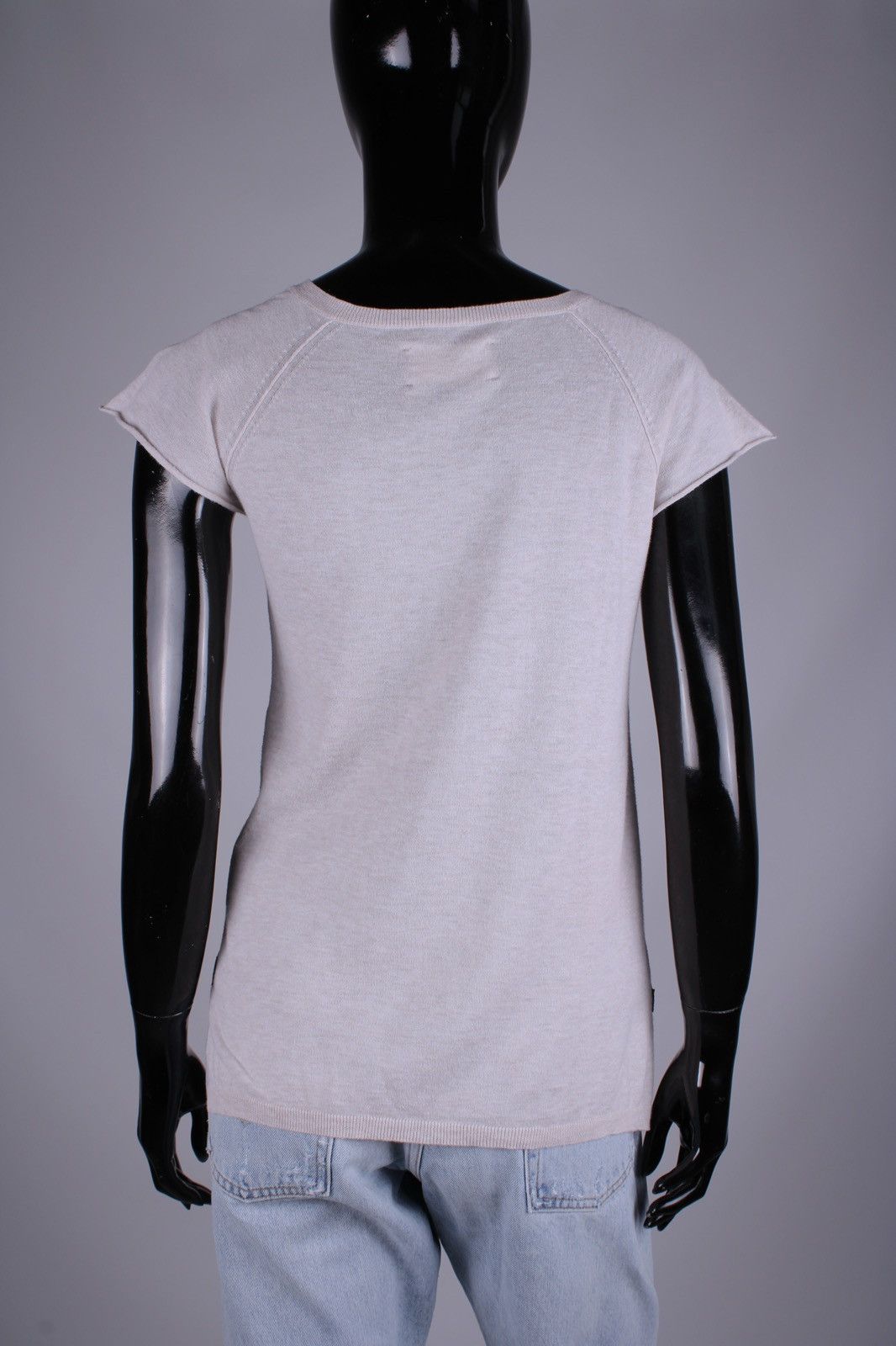 Zadig & Voltaire ZADIG & VOLTAIRE Skull Beige Sleeveless Cap Sleeve Tops Size M / US 6-8 / IT 42-44 - 6 Thumbnail