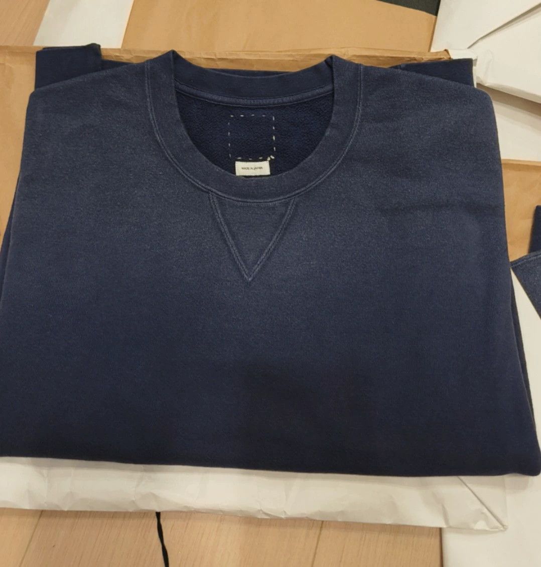 Visvim VISVIM 24AW JUMBO SB SWEAT L/S Motors Clue Navy Size US M / EU 48-50 / 2 - 6 Thumbnail
