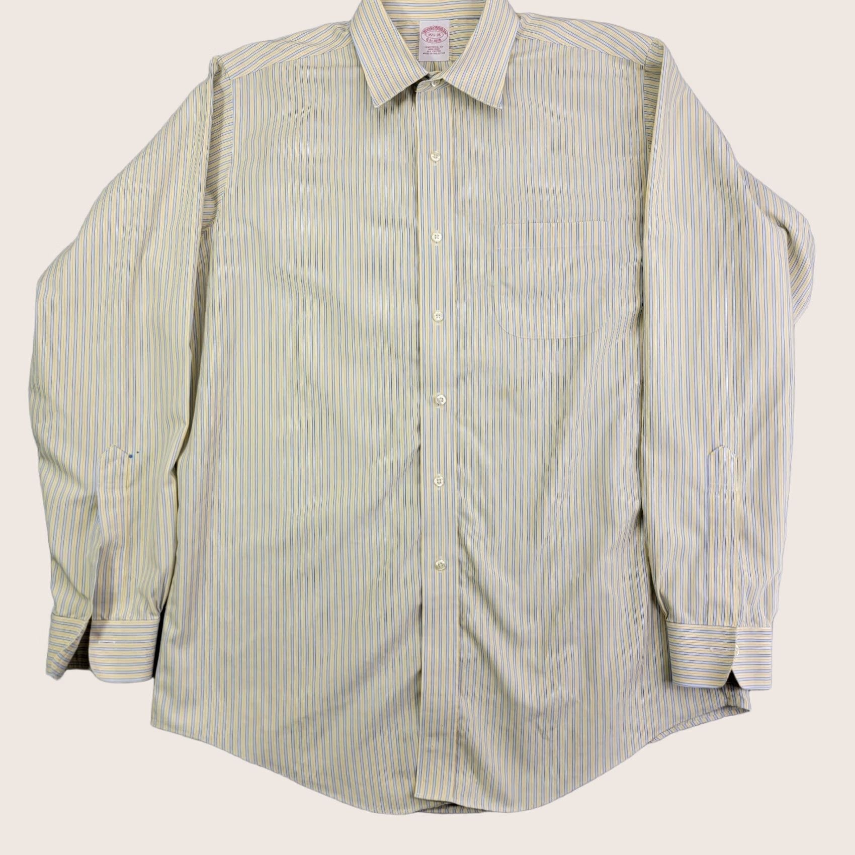 Brooks Brothers Brooks Brothers Mens Shirt Button Down 1818 15.5x35 Striped Multicolor Cotton 100% Classic Dress Shirt Womens? Size US L / EU 52-54 / 3 - 1 Thumbnail