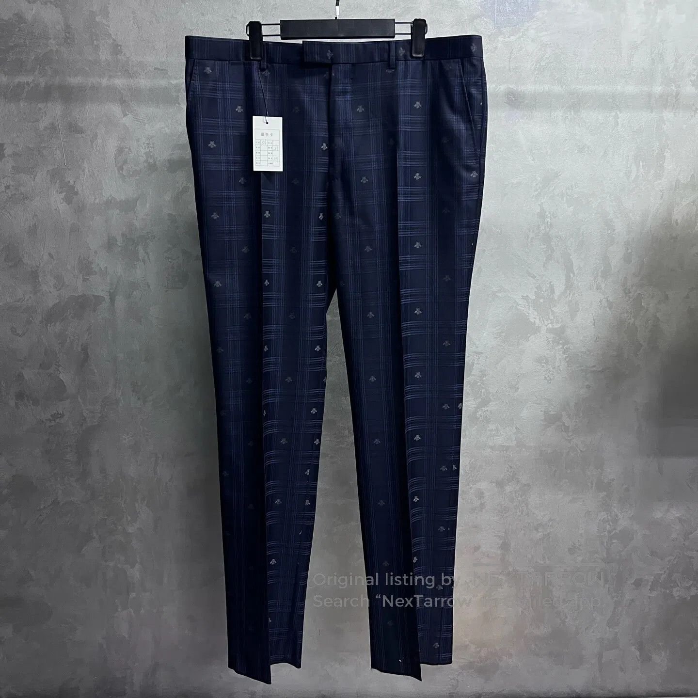 Gucci Guicci size 56 Blue bee-print wool blazer| Size 54R - 6 Thumbnail