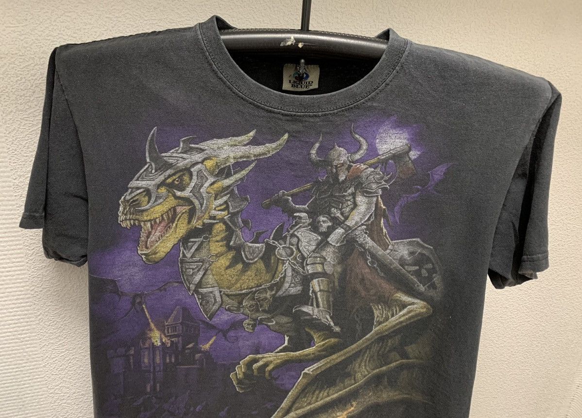 Liquid Blue Liquid blue vintage 1994 black t-shirt Dragon Knight S-M Size US M / EU 48-50 / 2 - 3 Thumbnail