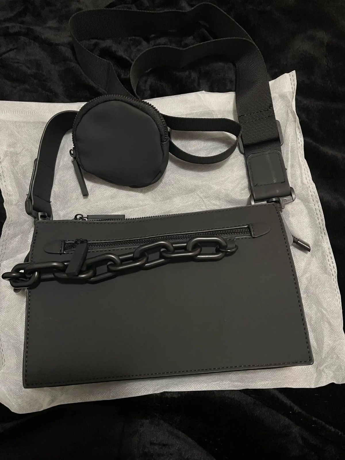 Japanese Brand Streetwear Men's Box Crossbody Bag Size ONE SIZE - 7 Thumbnail