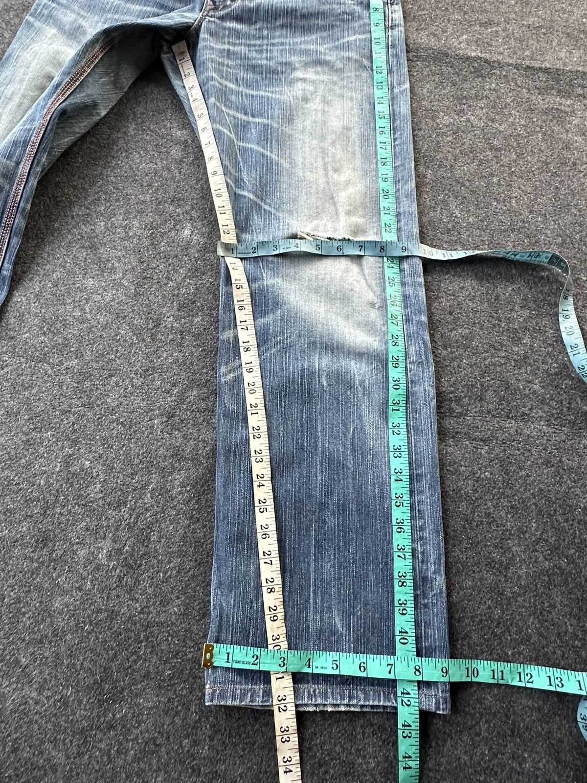 Edwin Edwin Exclusive Vintage Faded Washed Distressed Denim D187 Size US 34 / EU 50 - 7 Thumbnail