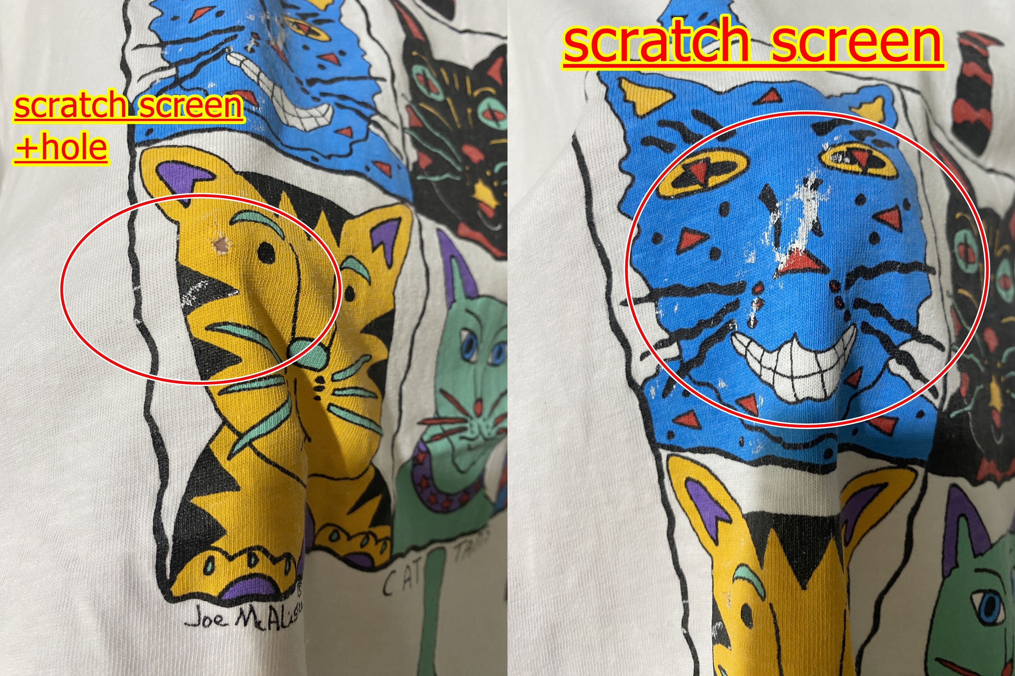Vintage Vintage 90s Cat Shirt Size US L / EU 52-54 / 3 - 9 Thumbnail