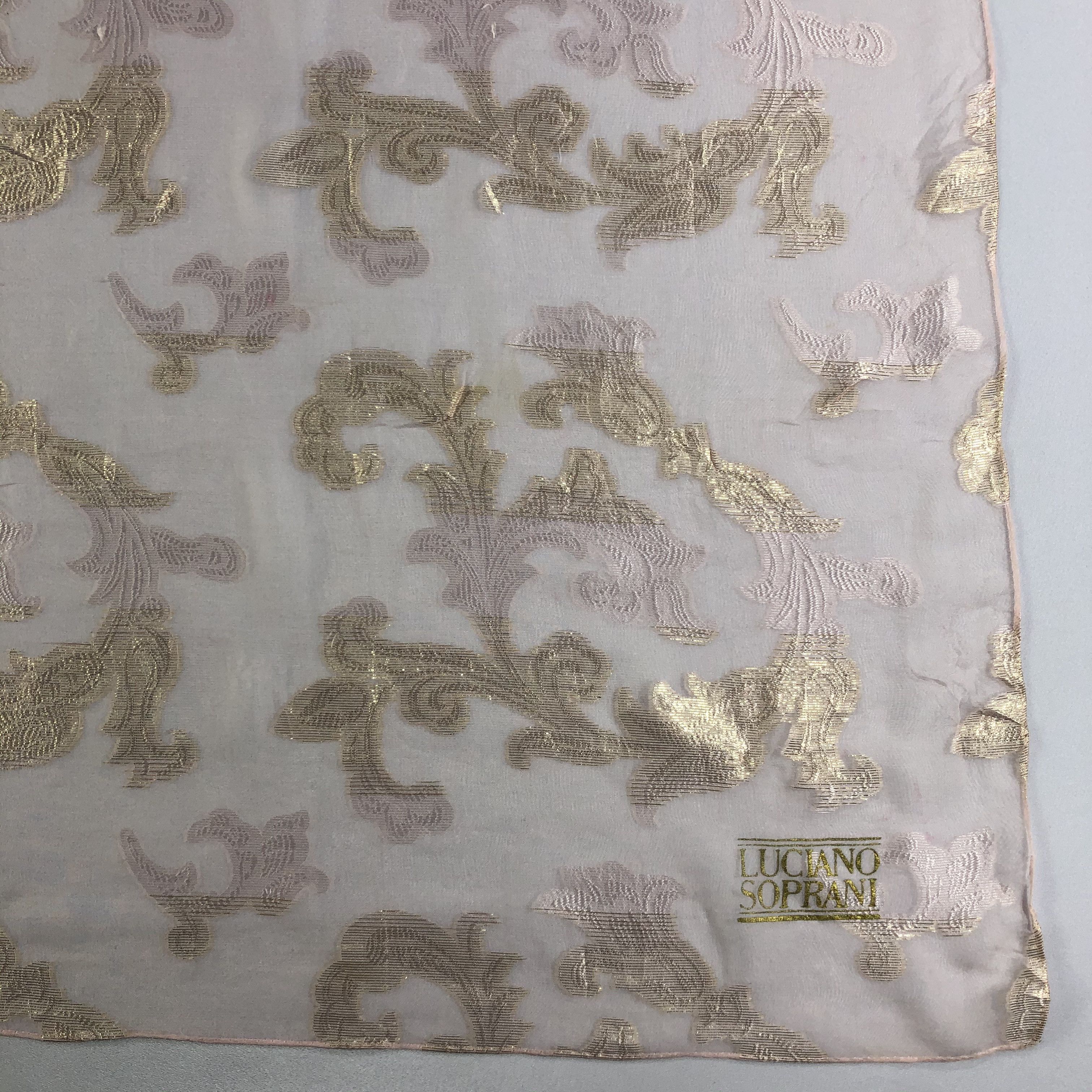 Vintage Vintage Luciano Soprani Silk Scarf Size ONE SIZE - 3 Thumbnail