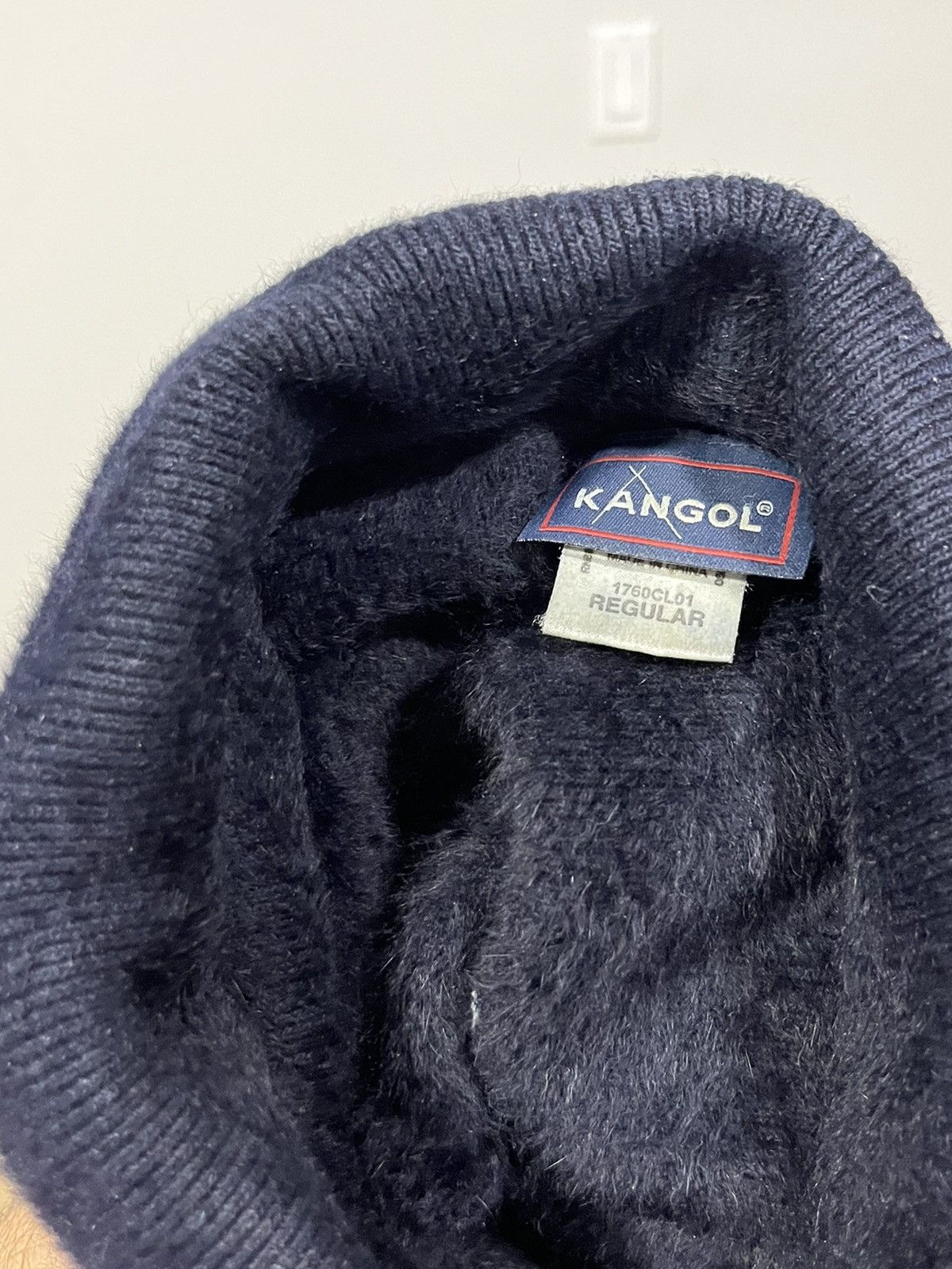 Kangol KANGOL Box Logo Furgora Julie Beanie Rabbit Fur Navy Blue Size ONE SIZE - 4 Thumbnail