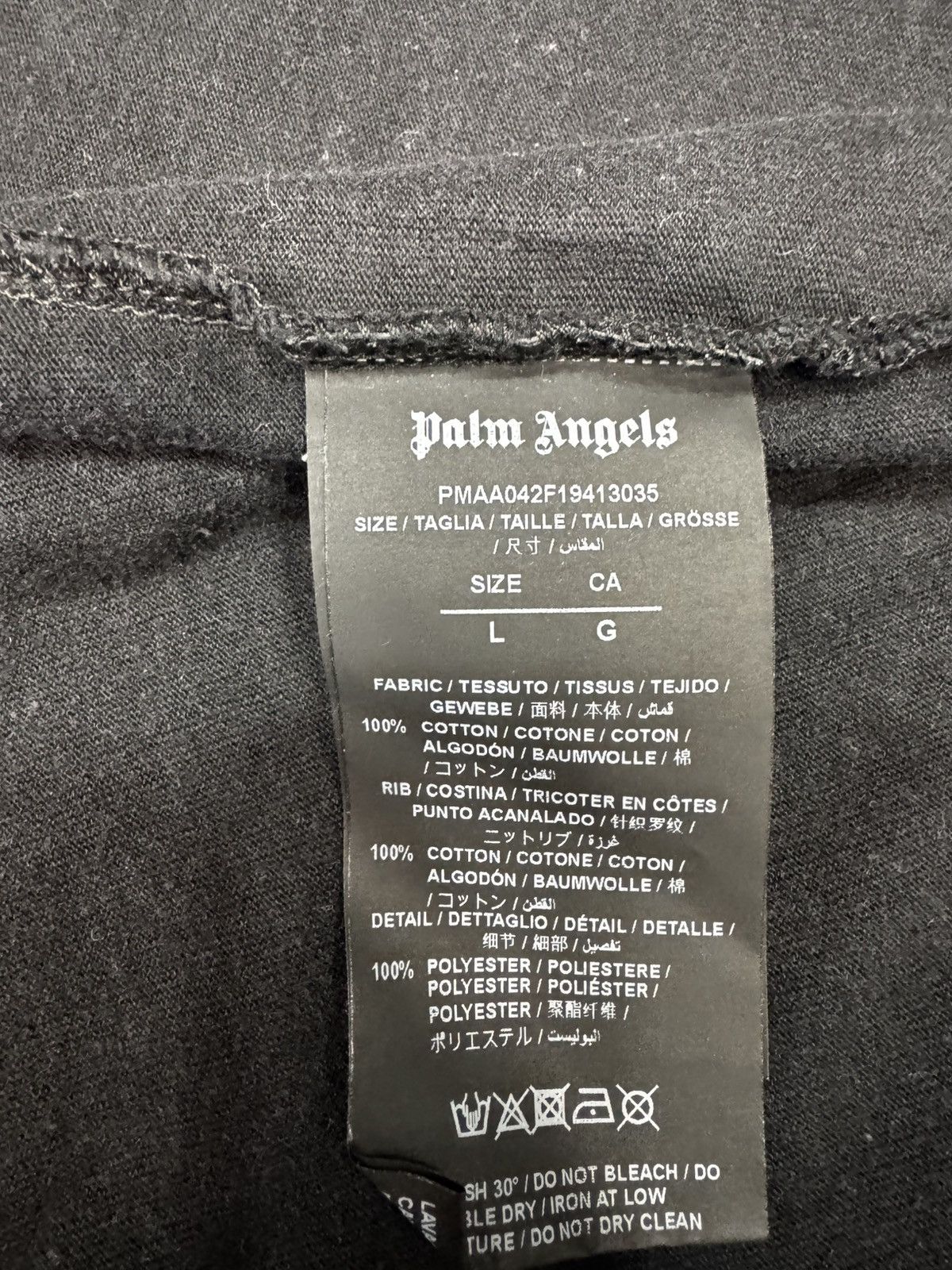 Palm Angels Palm Angels Mental Health Black Tee Red Print Size L Size US L / EU 52-54 / 3 - 6 Thumbnail