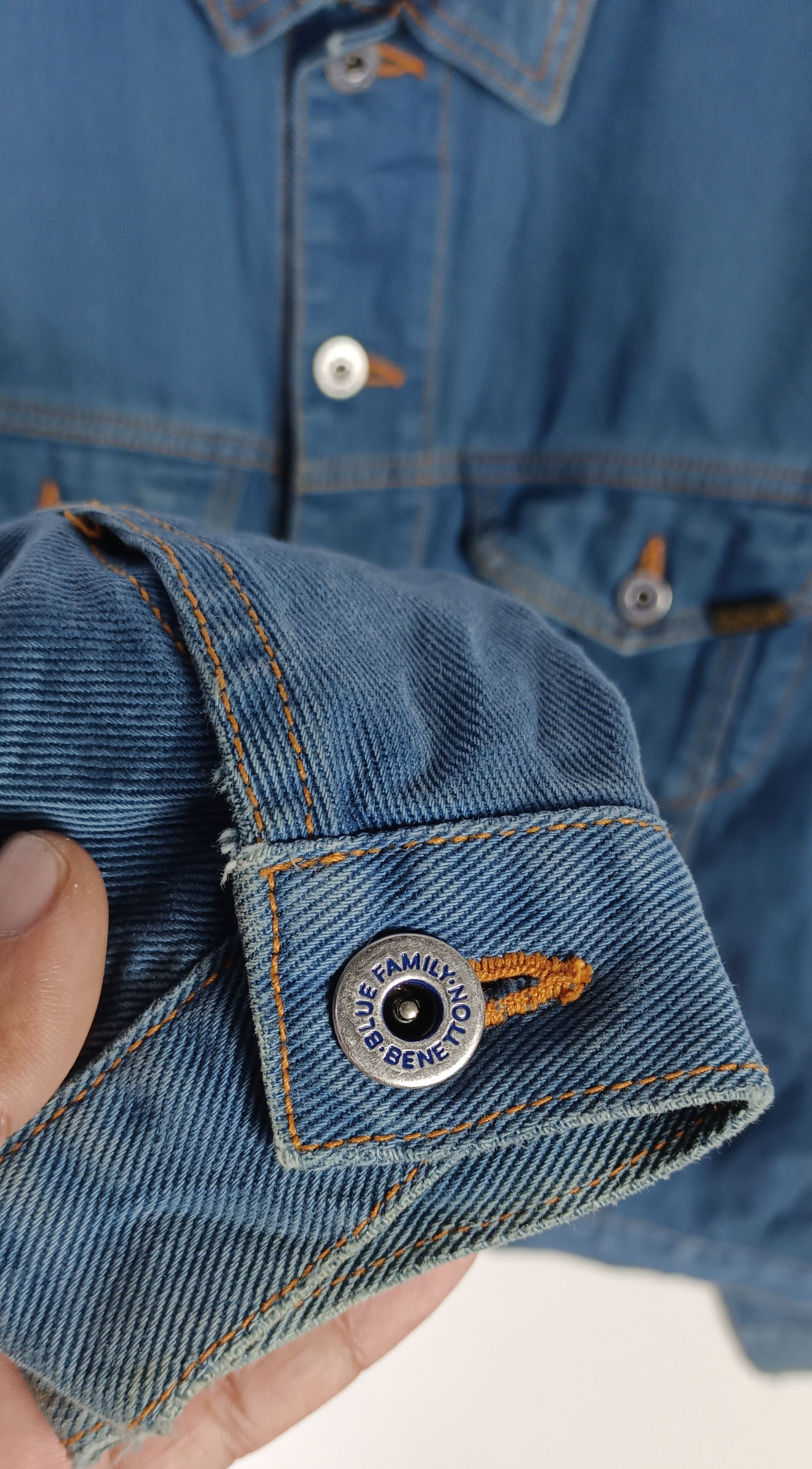 Benetton × Vintage Blue Family by Benetton Denim Jacket Size US M / EU 48-50 / 2 - 8 Thumbnail