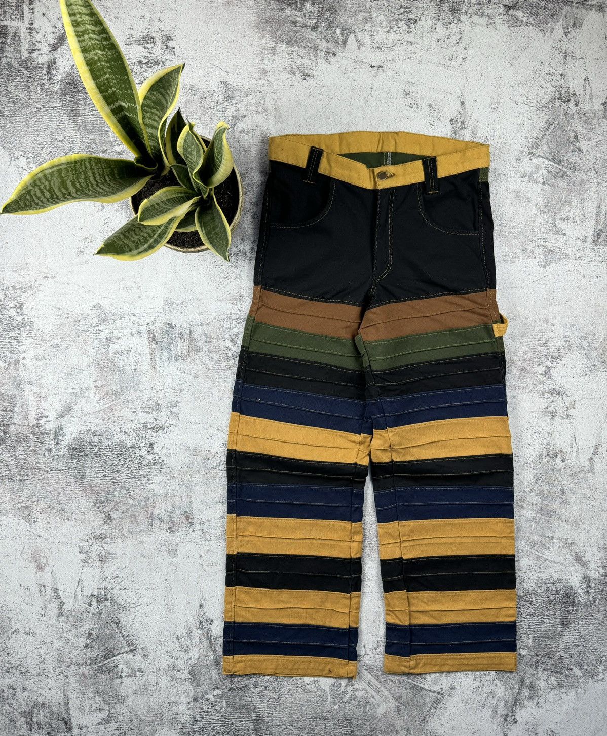 Carhartt Vintage 90S Striped Distressed Carpenter Carhartt Jeans Size US 30 / EU 46 - 12 Thumbnail