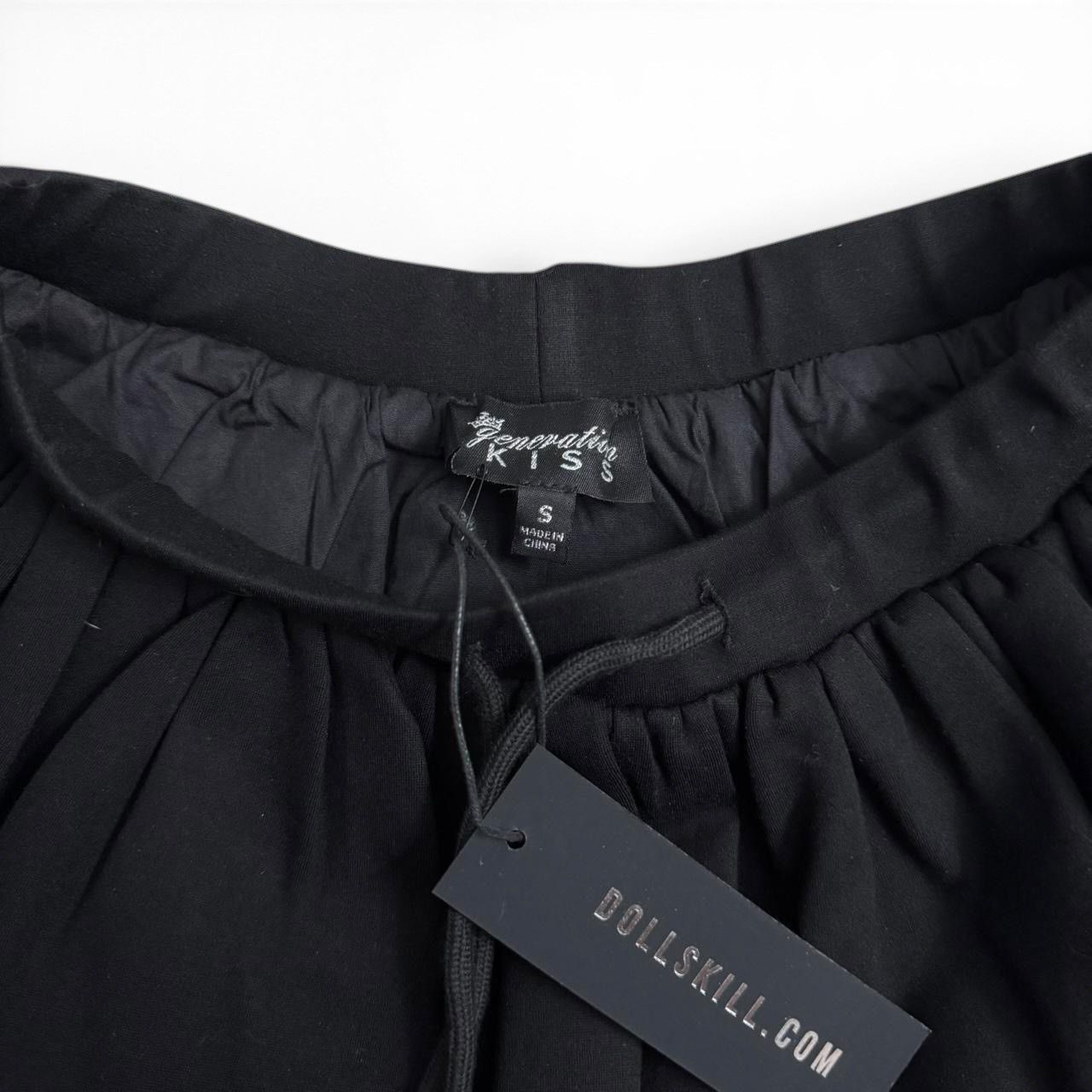 Dolls Kill Generation Kiss Y2K Saida Micro Bubble Skirt w/ Drawstrings Size 24" / US 00 / IT 34 - 4 Thumbnail