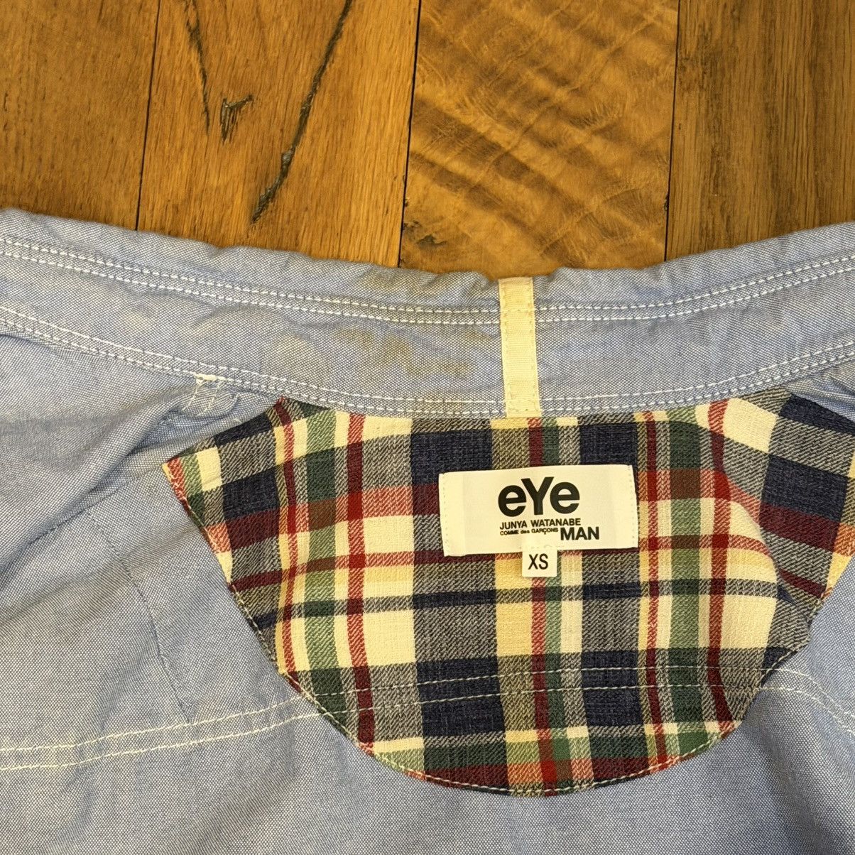 Comme des Garcons Junya Watanabe eye Patchwork Oxford Button Shirt Size US XS / EU 42 / 0 - 7 Thumbnail