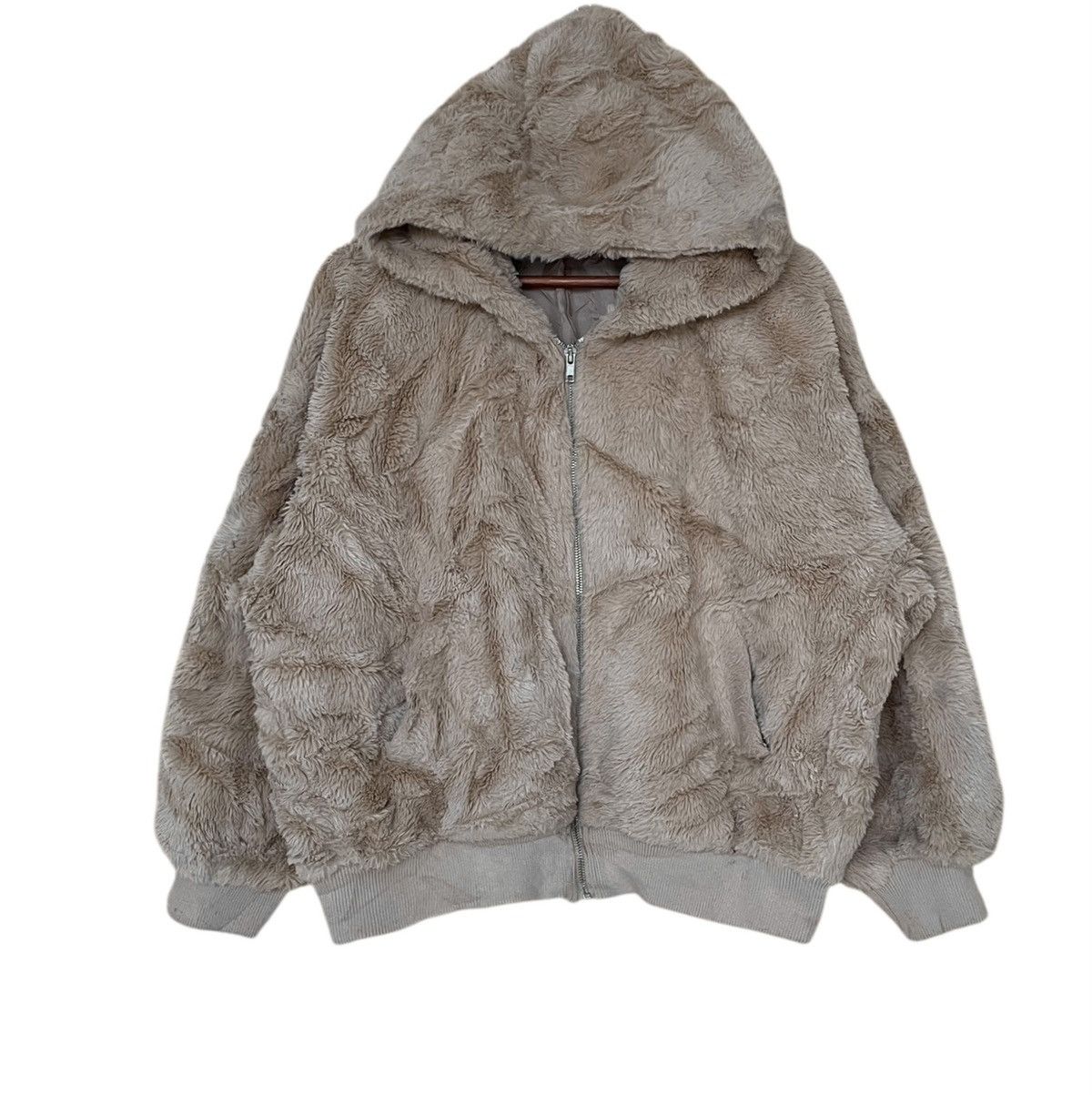 Japanese Brand × Vintage Vintage Japanese Brand Ingni Fur Zipper Hoodie 2000s Size US L / EU 52-54 / 3 - 1 Thumbnail