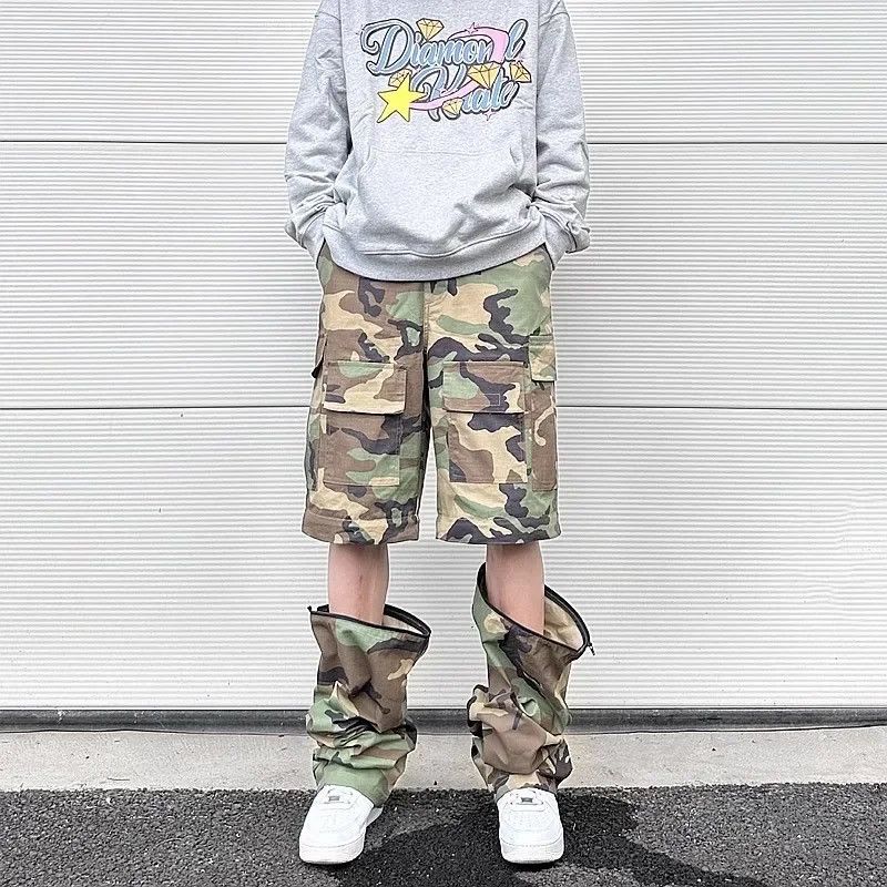 Japanese Brand × Vintage Y2k Knee Detachable Multi-pockets Camouflage Cargo Pants Size US 36 / EU 52 - 3 Thumbnail