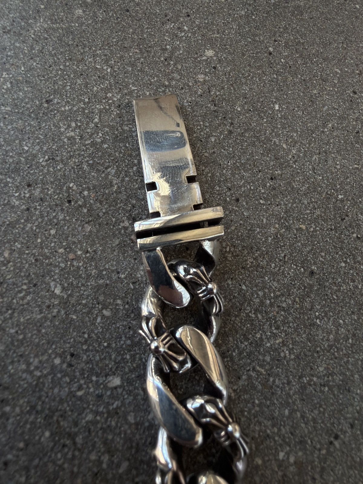 Chrome Hearts SUPER RARE! Chrome Hearts Fancy Link Dagger ID Bracelet Size ONE SIZE - 5 Thumbnail
