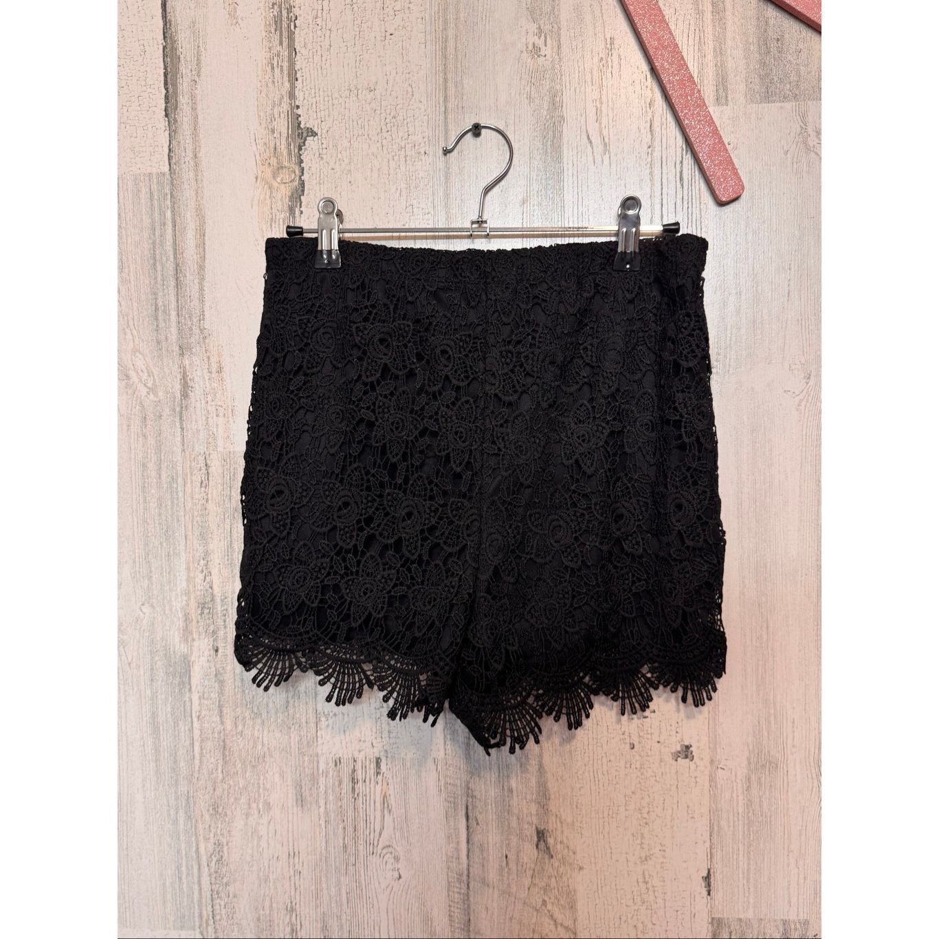 Other Charlotte Russe Black Lace 2-Piece Set | Crop Top & High-Wai Size US 29 - 14 Thumbnail