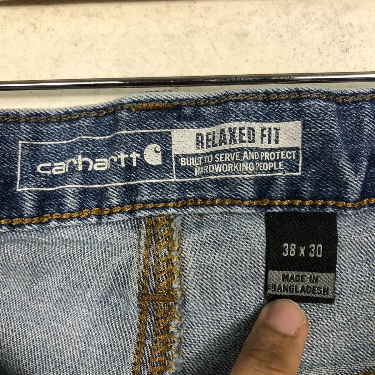 Carhartt 🔥CONSTRUCTION DESIGN VINTAGE CARHARTT DISTRESSED RUGGED FLEX Size US 36 / EU 52 - 21 Thumbnail